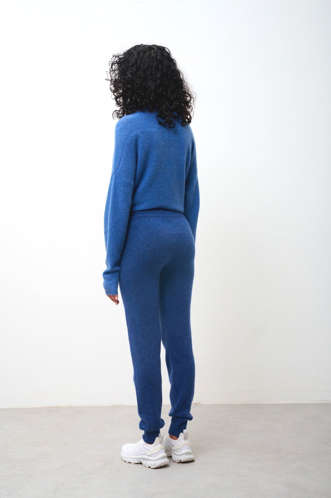 FERRAND jogging suit ocean 100% cashmere