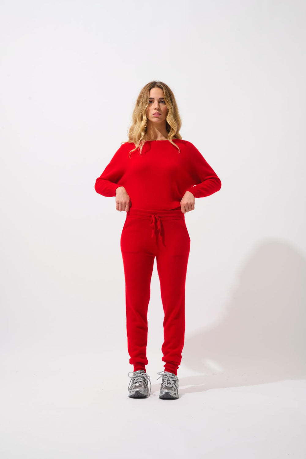 FERRAND red jogging suit 100% cashmere