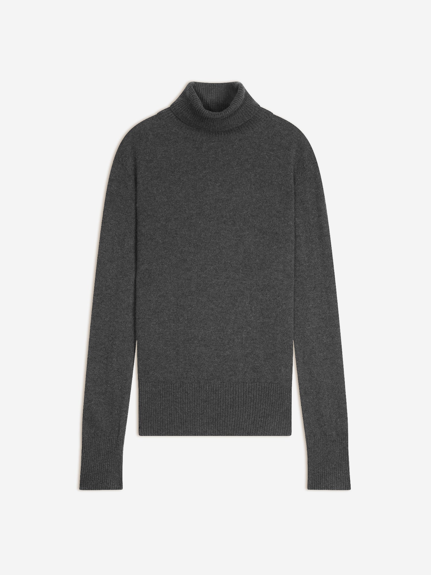 FORNET turtleneck sweater anthracite mottled 100% cashmere