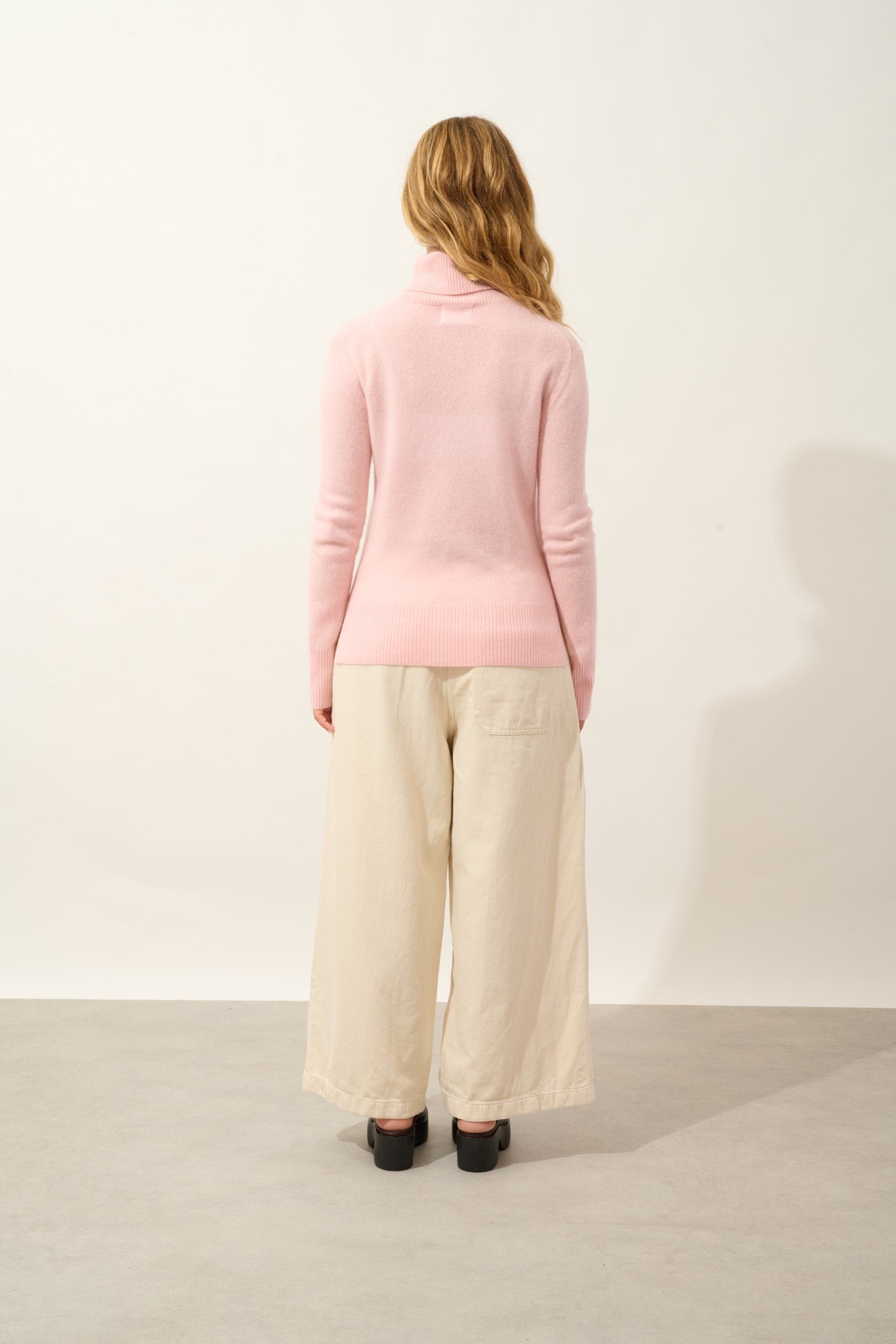 fornet pull col roulé ballerine 100% cachemire