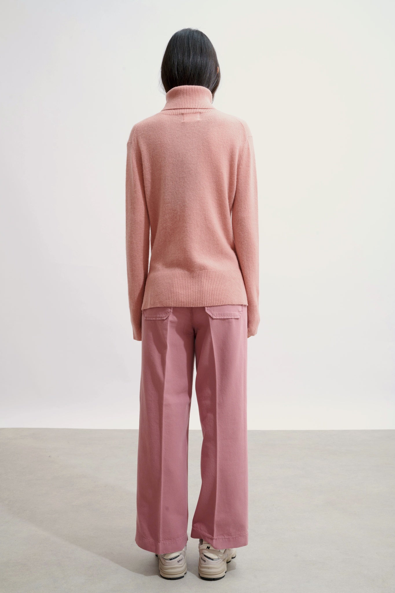 FORNET Rollkragenpullover aus Rosenholz, 100 % Kaschmir