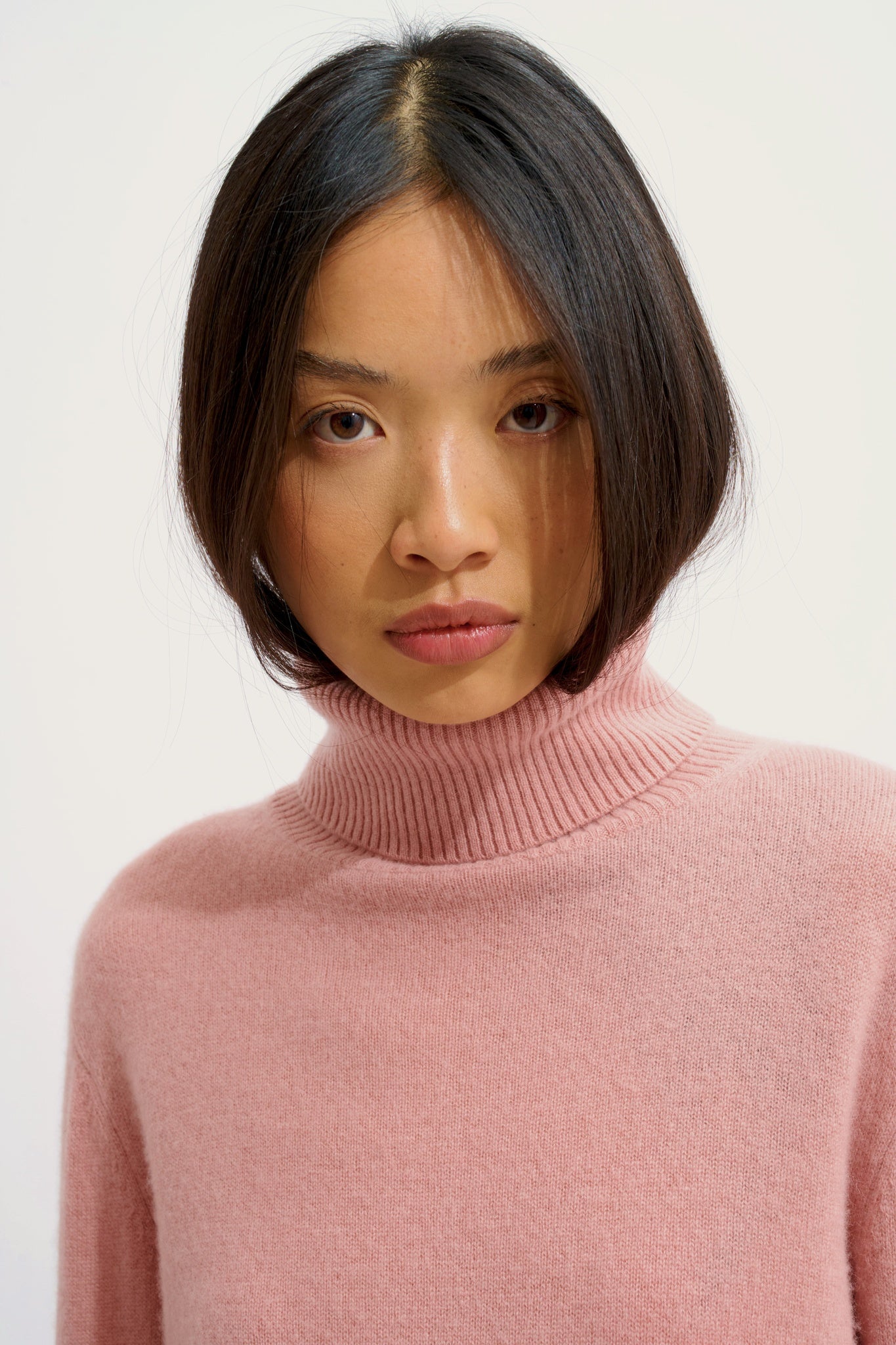 FORNET Rollkragenpullover aus Rosenholz, 100 % Kaschmir