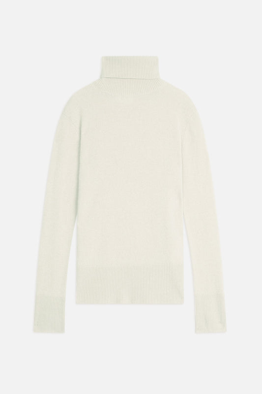 fornet pull col roulé eau 100% cachemire