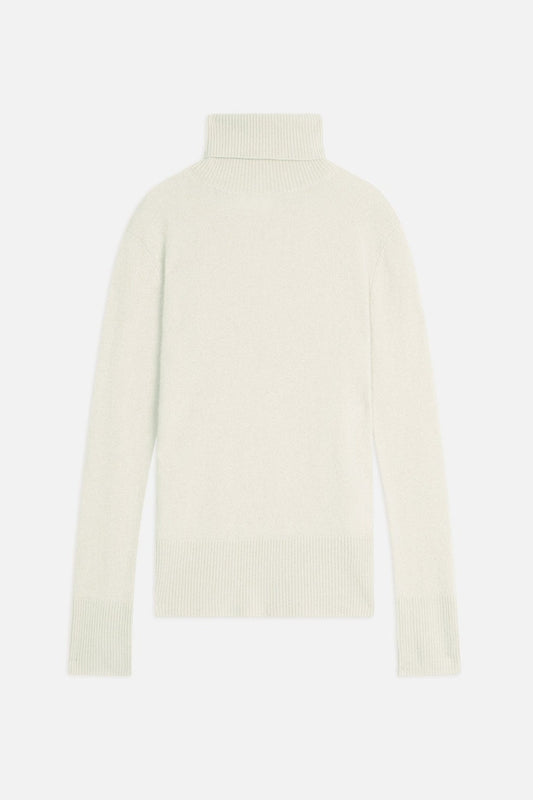 fornet pull col roulé eau 100% cachemire