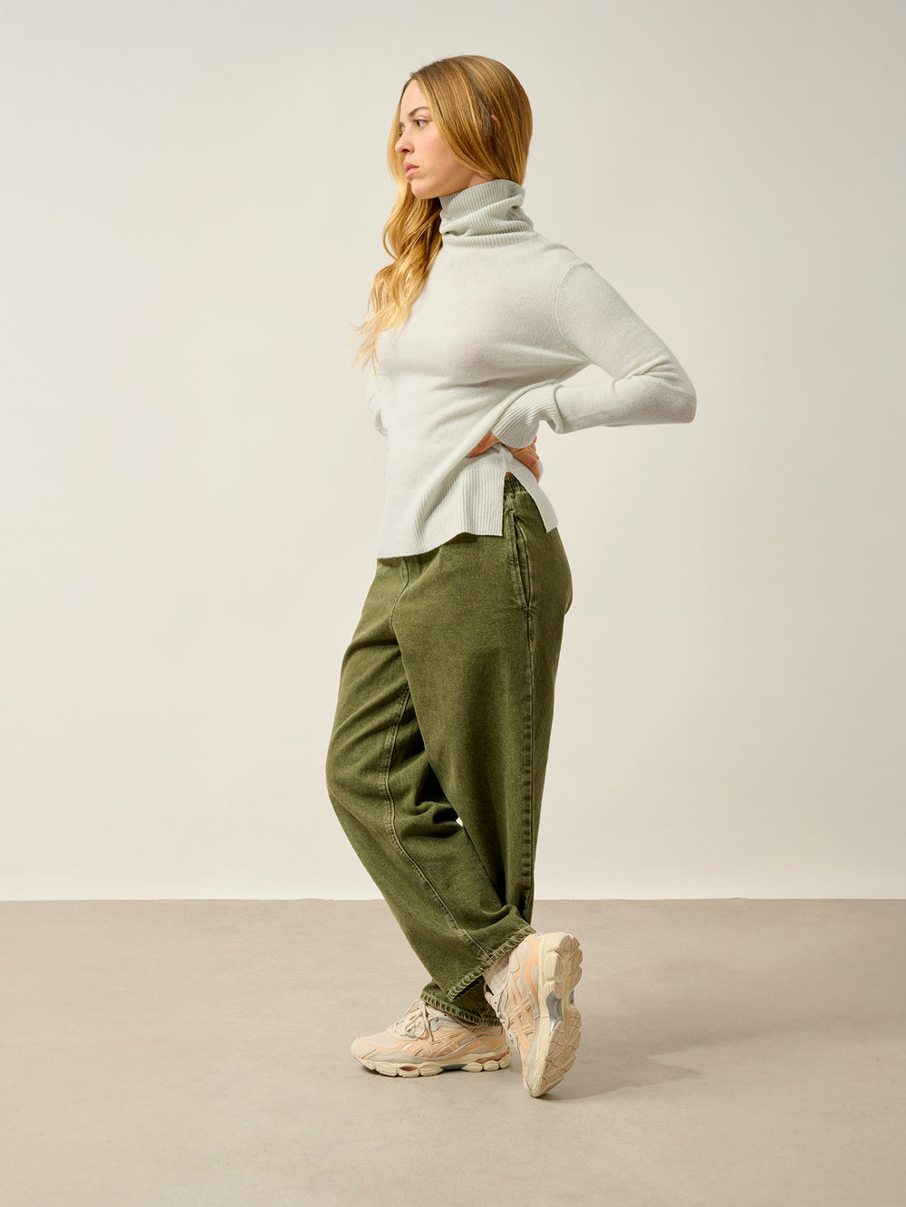 FORNET Rollkragenpullover Wasser 100% Kaschmir