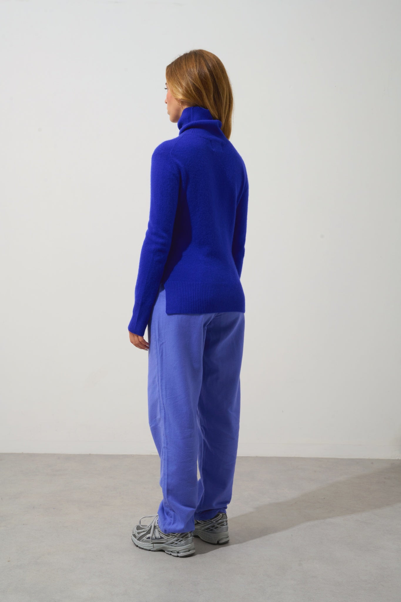 FORNET Rollkragenpullover Indigo 100% Kaschmir