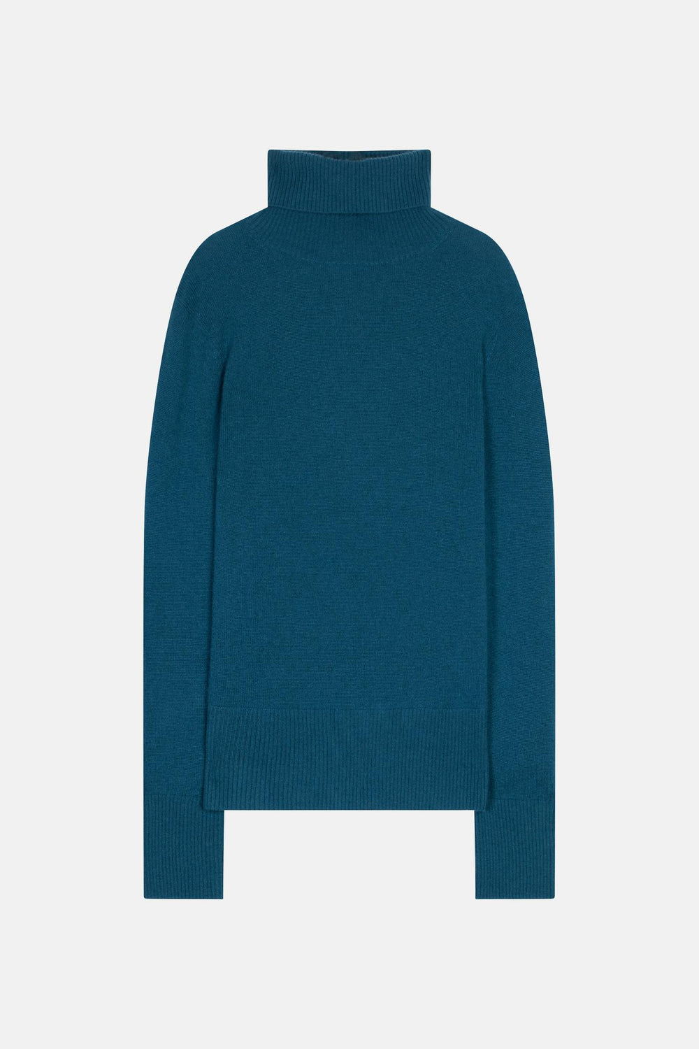 FORNET Rollkragenpullover Pfau 100% Kaschmir