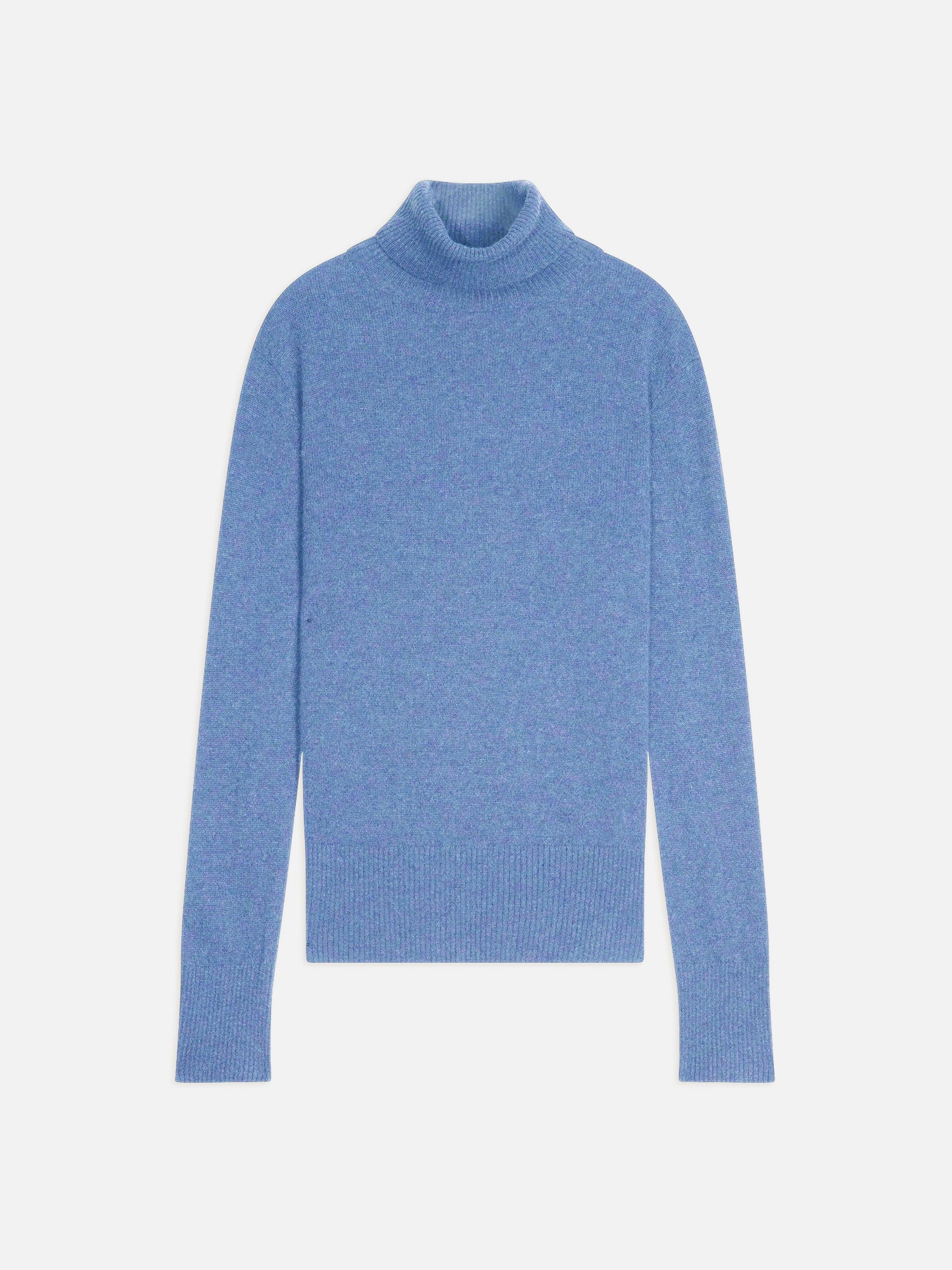 FORNET pull col roulé sky 100% cachemire