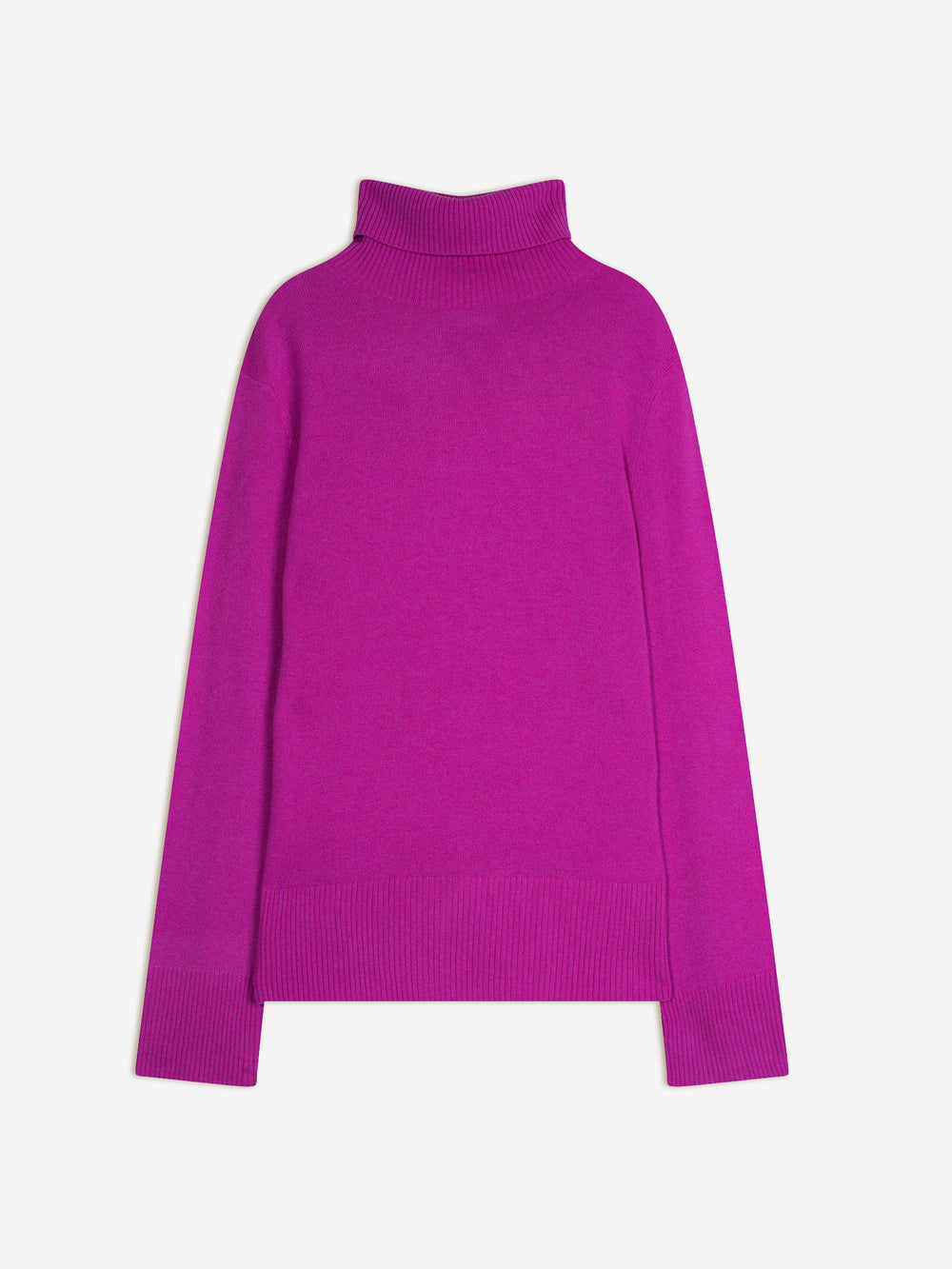 FORNET Rollkragenpullover fluo violett 100% Kaschmir