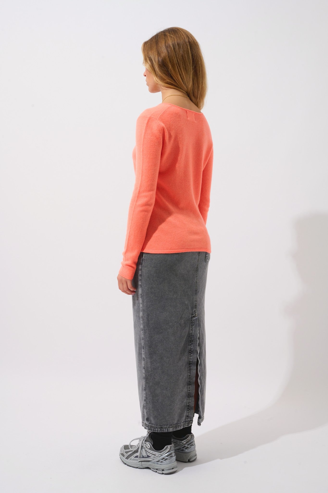 galise pull col v agrume 100% cachemire