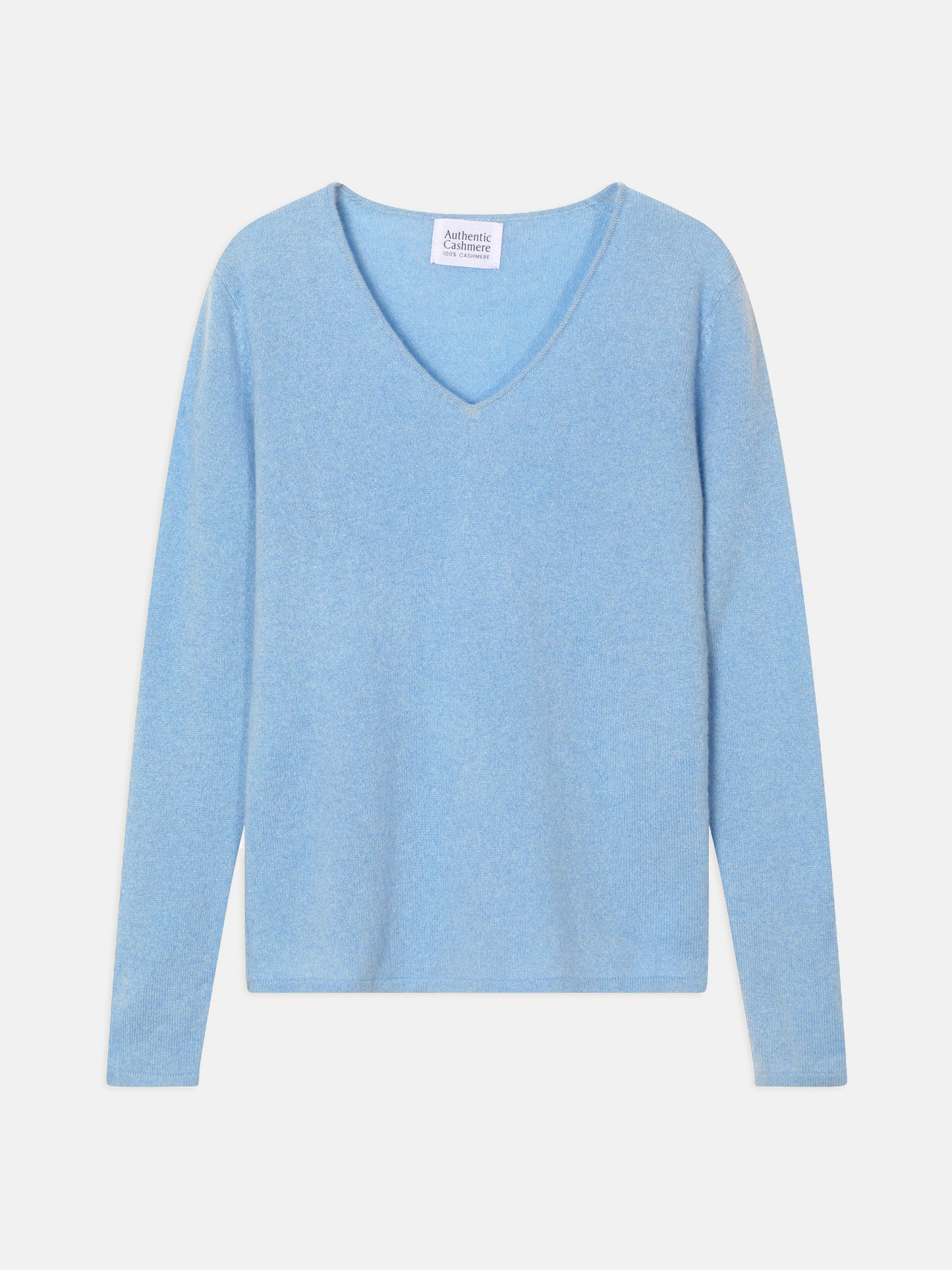 GALISE inca blue v-neck sweater 100% cashmere