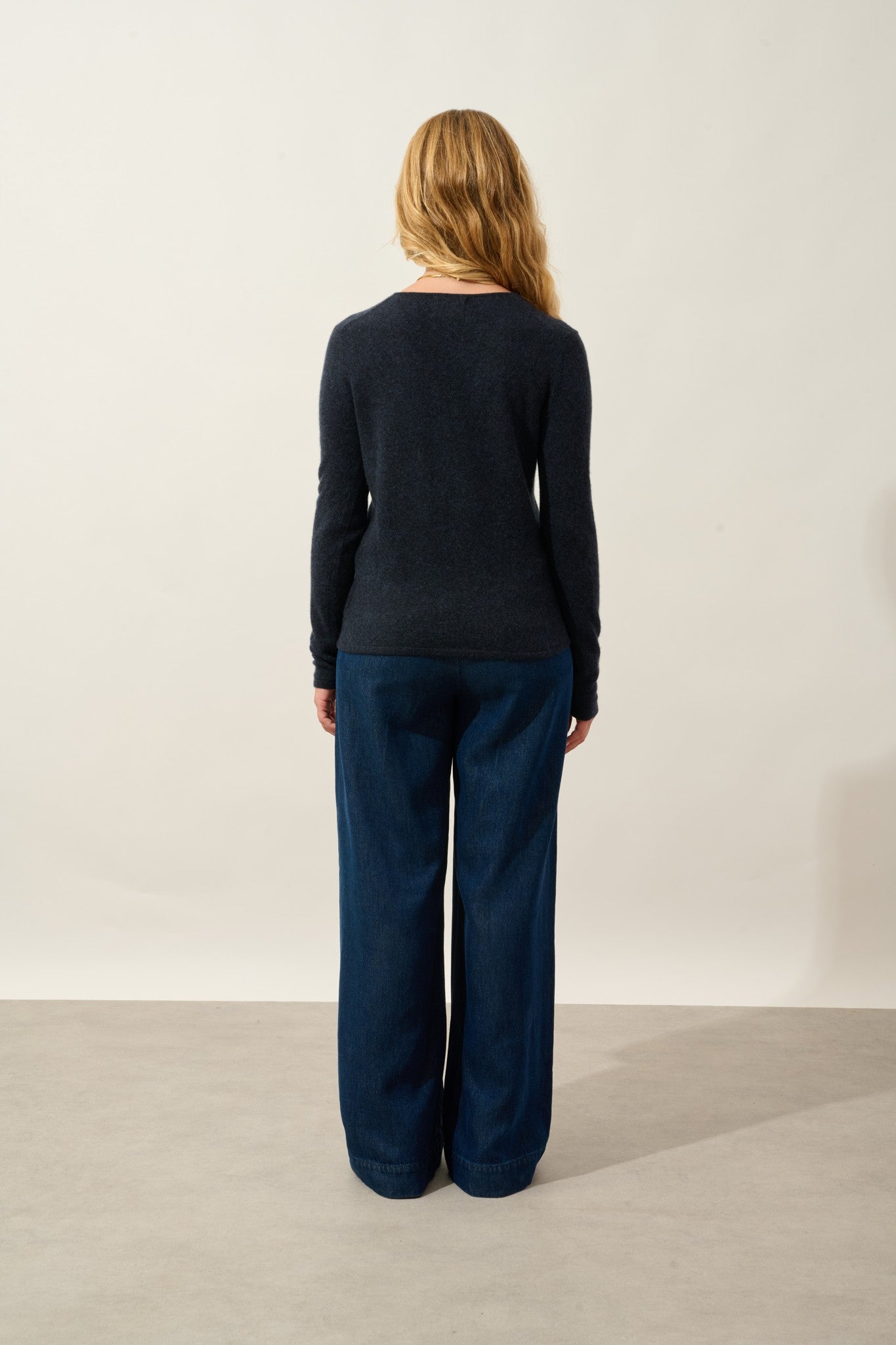 galise pull col v caviar 100% cachemire