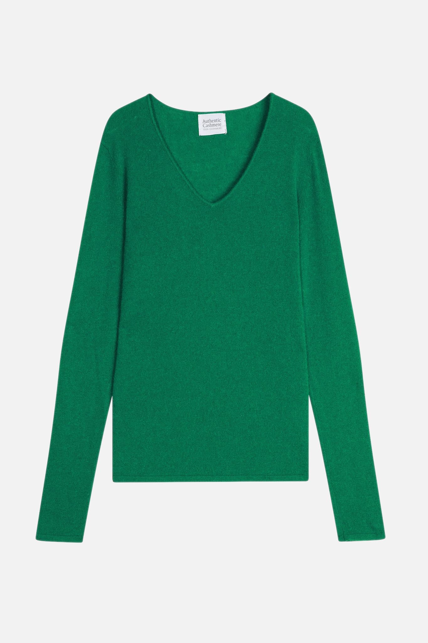 GALISE v-neck sweater mint 100% cashmere