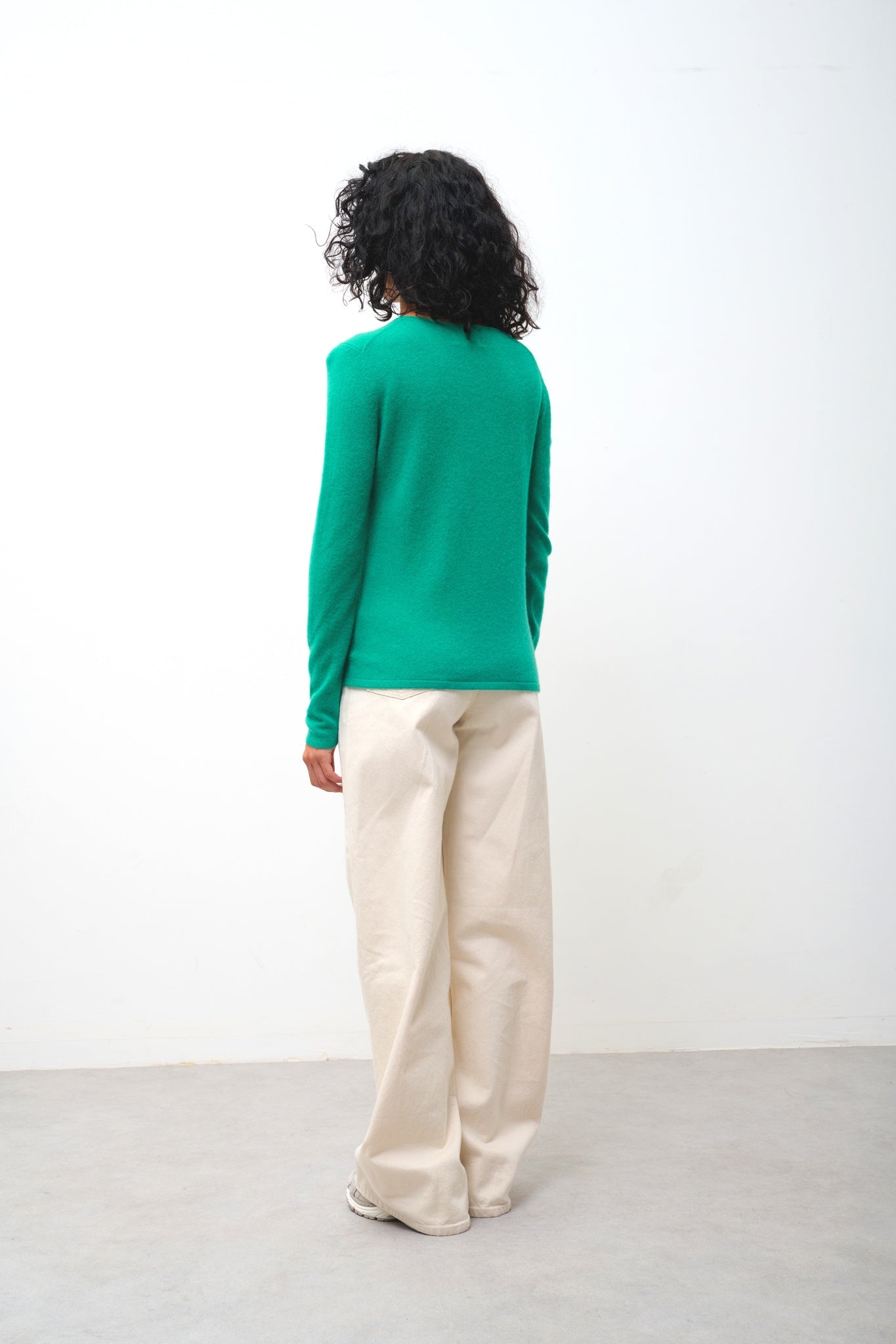 GALISE Pullover mit V-Ausschnitt mint 100% Kaschmir