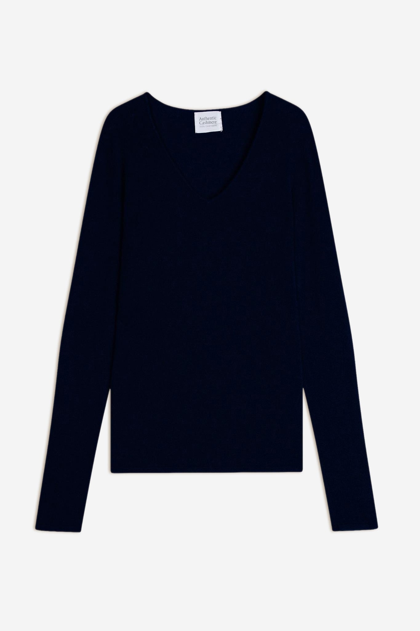 galise pull col v navy 100% cachemire