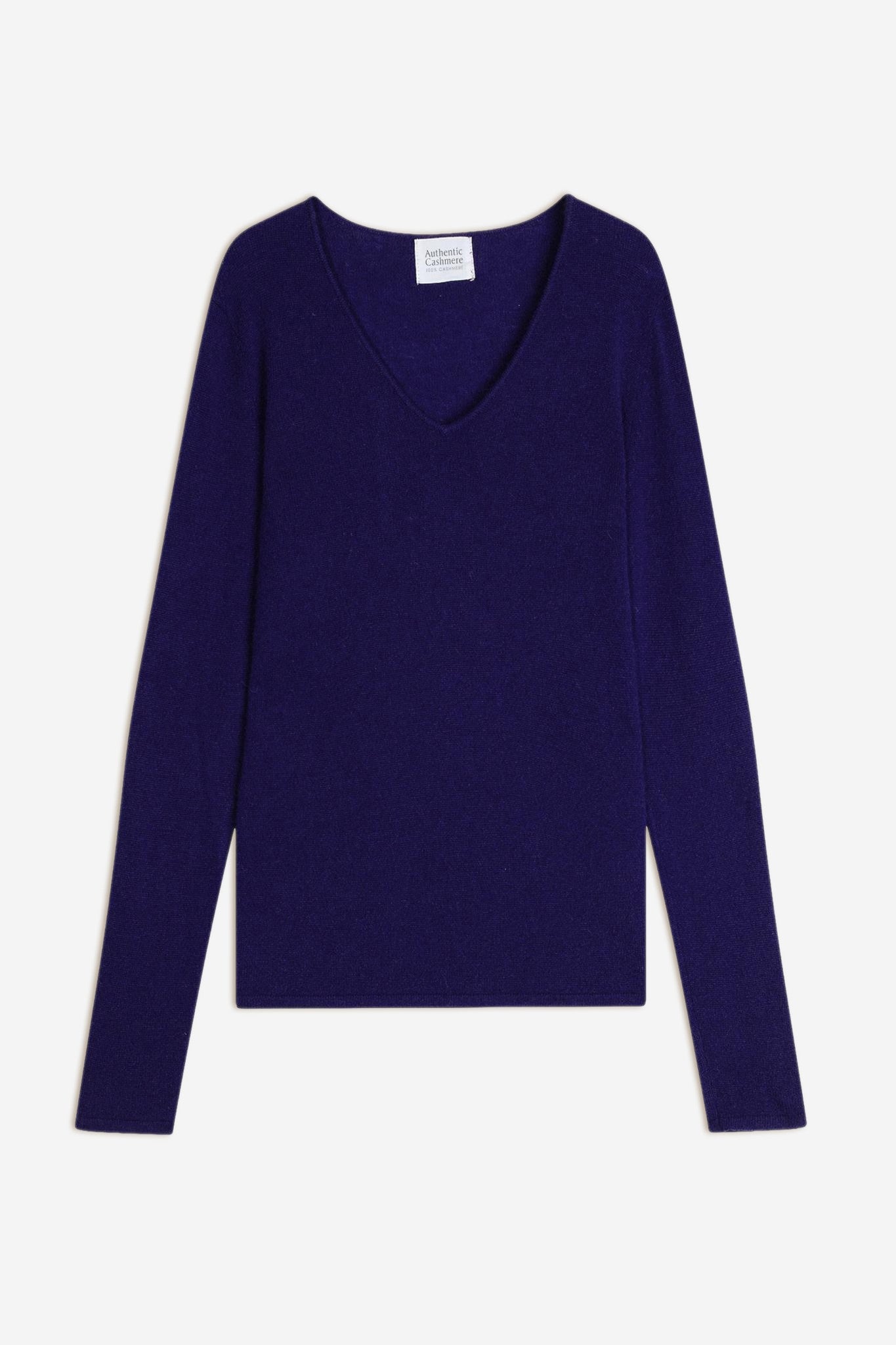 galise pull col v purple 100% cachemire