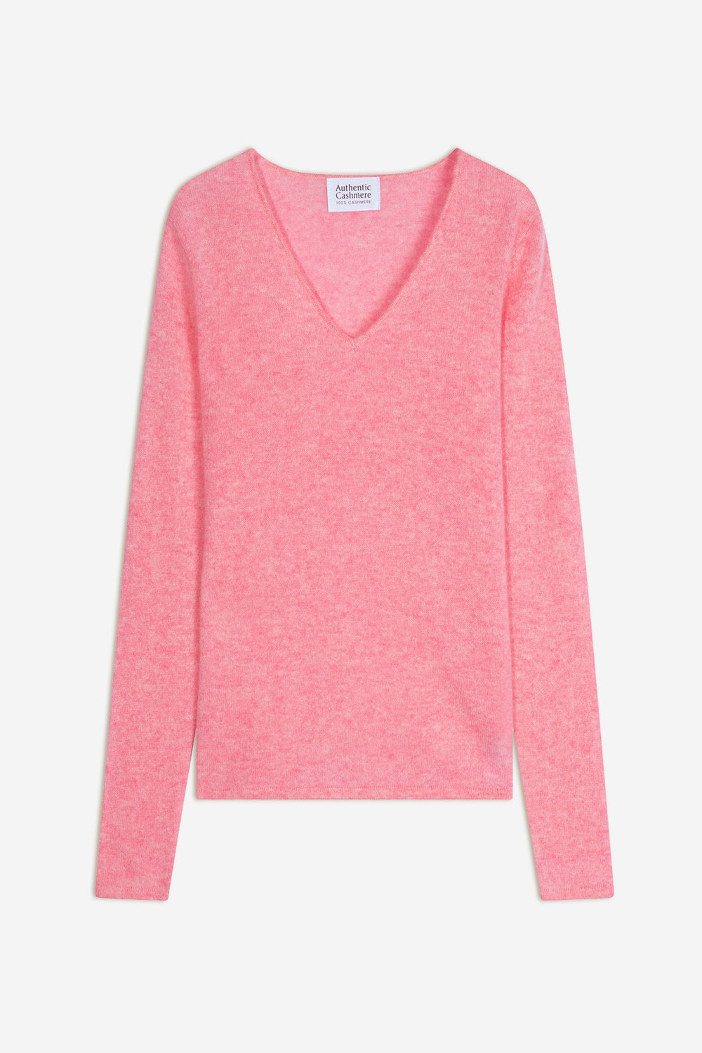 galise pull col v rose chiné 100% cachemire