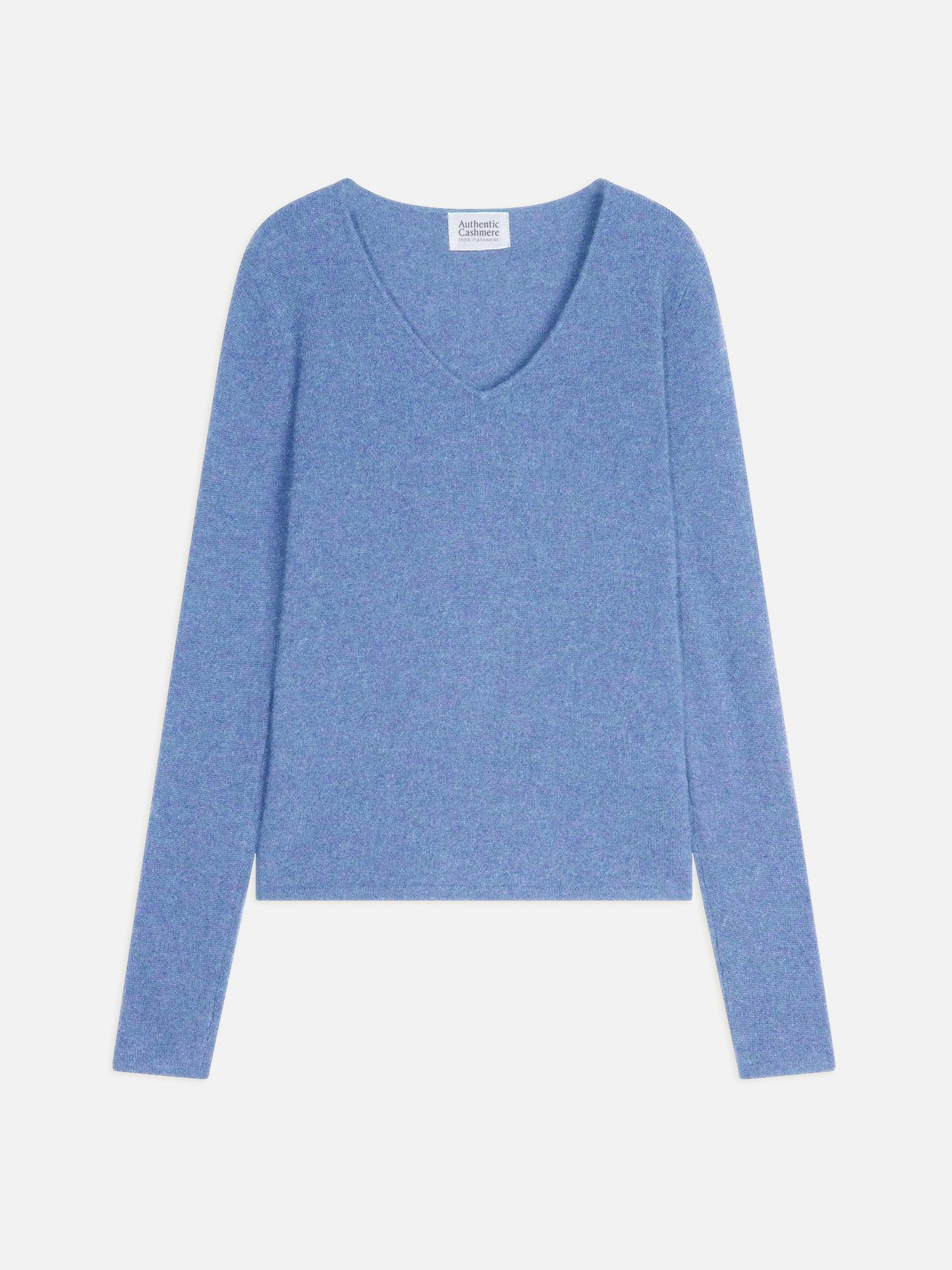 GALISE Pullover mit V-Ausschnitt sky 100% Kaschmir