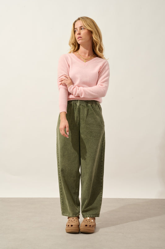 gardoria pull col v ballerine 100% cachemire