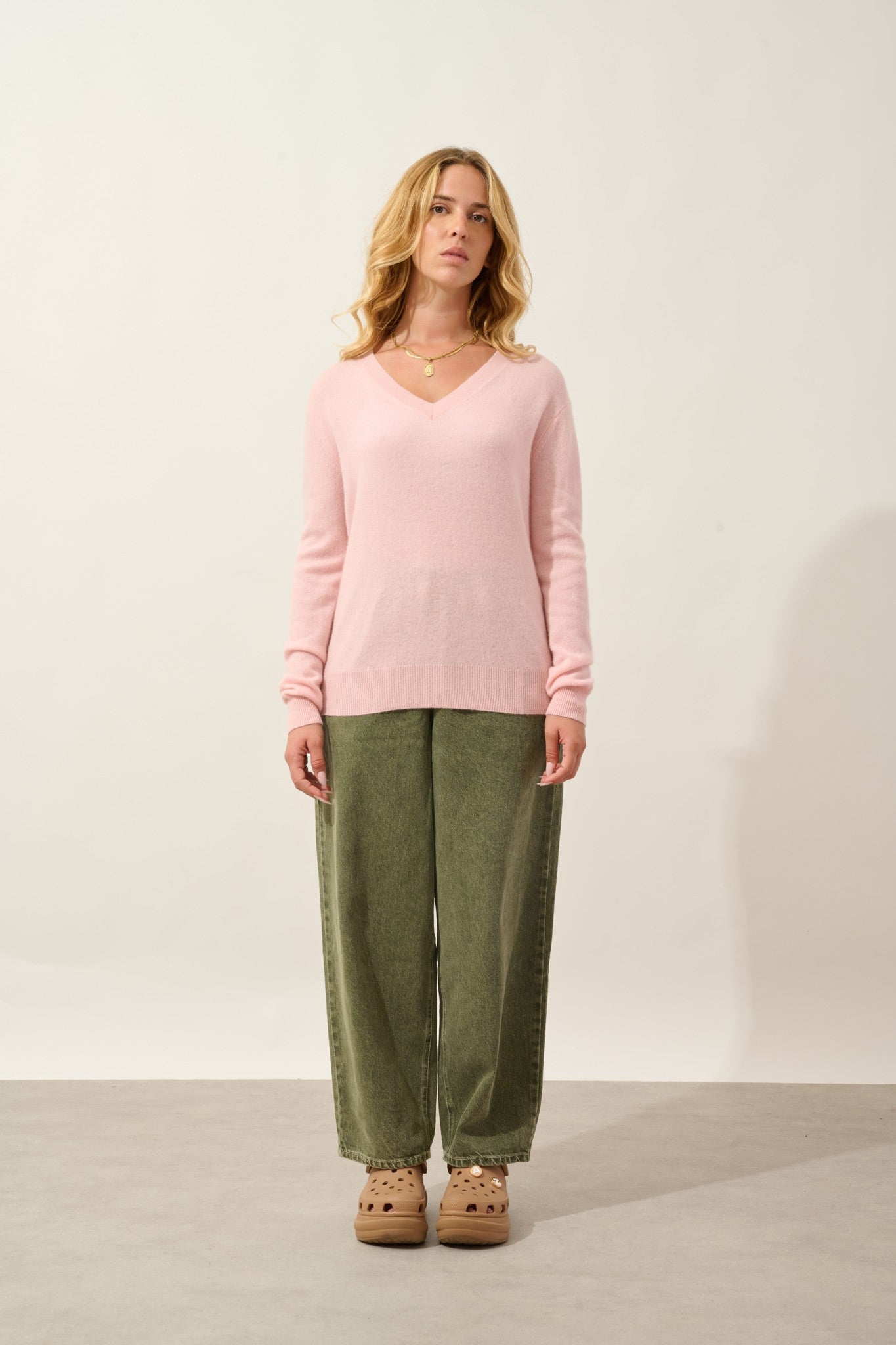 gardoria pull col v ballerine 100% cachemire