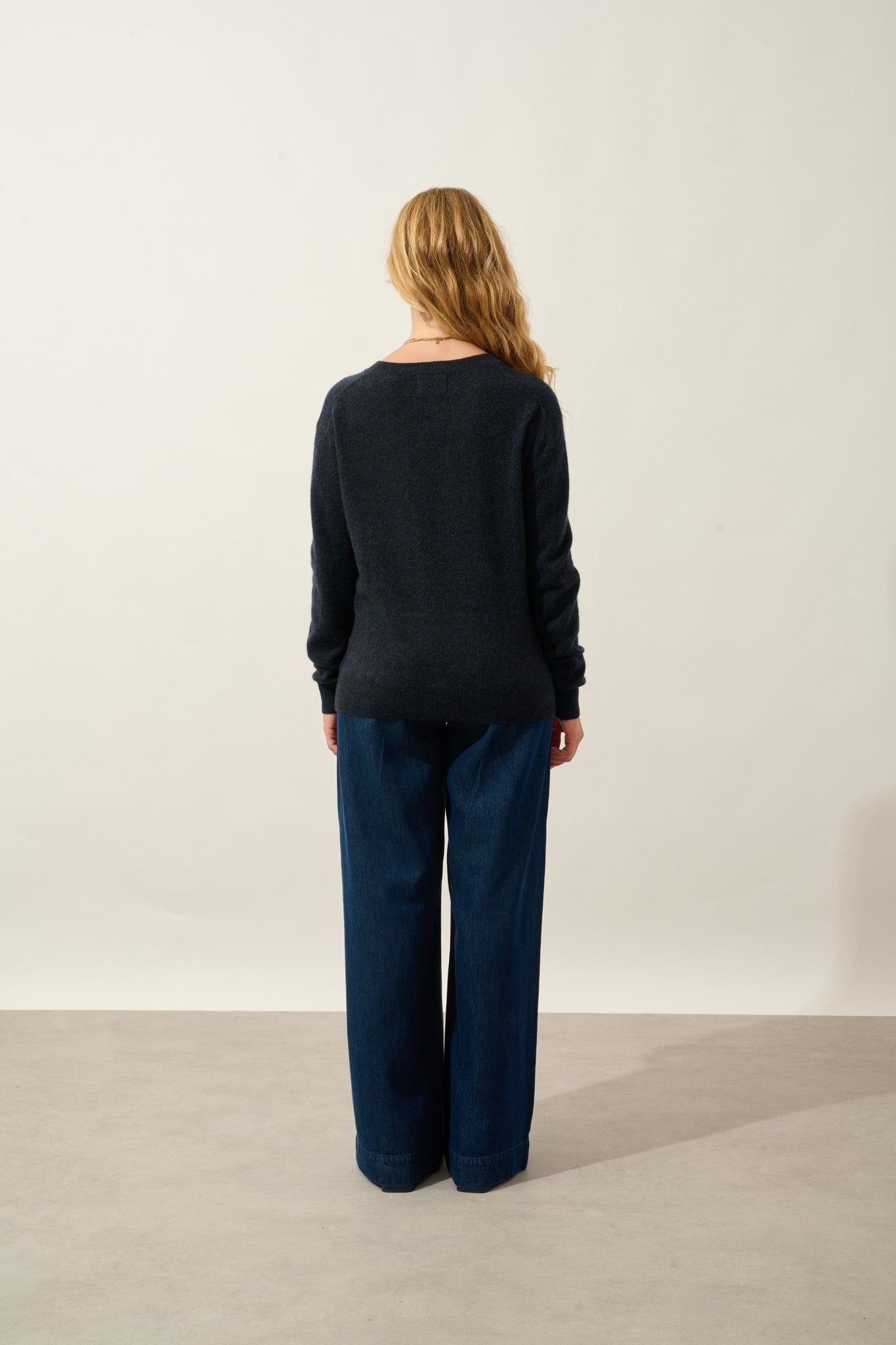 gardoria pull col v caviar 100% cachemire