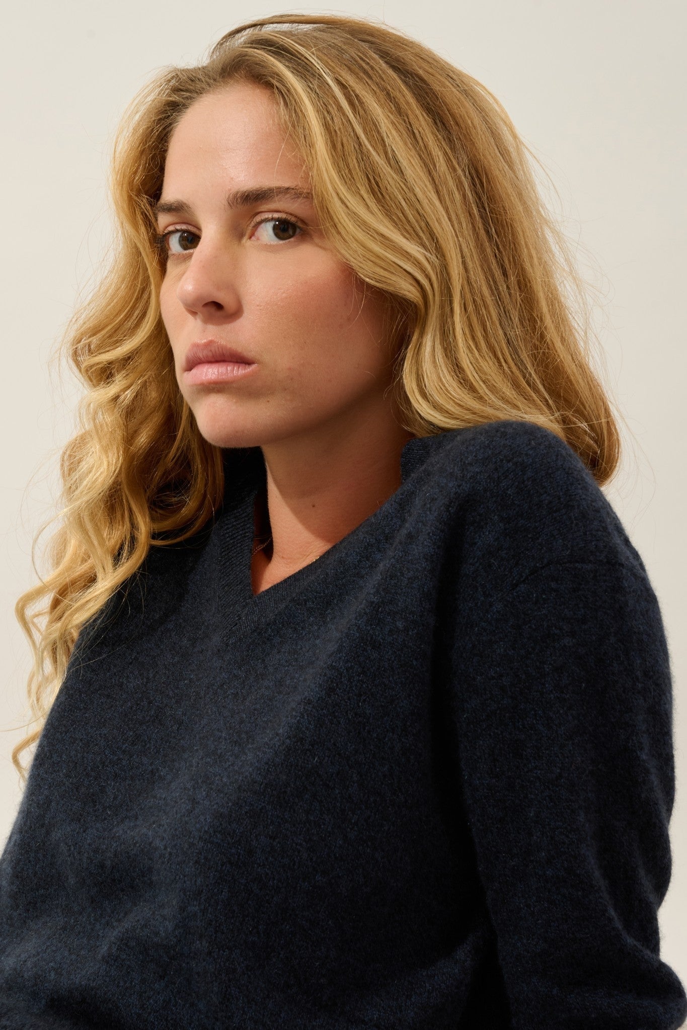 gardoria pull col v caviar 100% cachemire