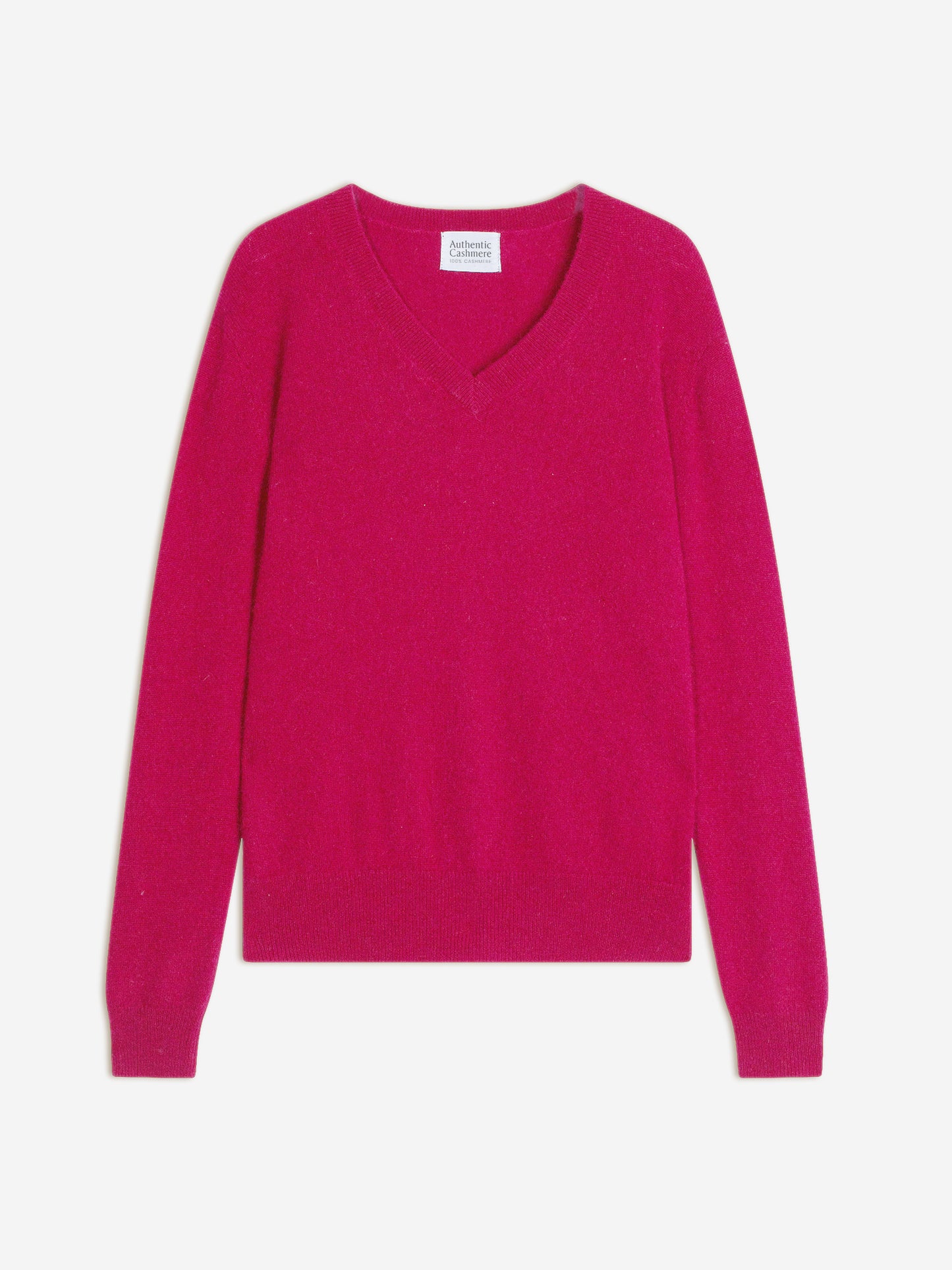 GARDORIA v-neck sweater fuchsia 100% cashmere