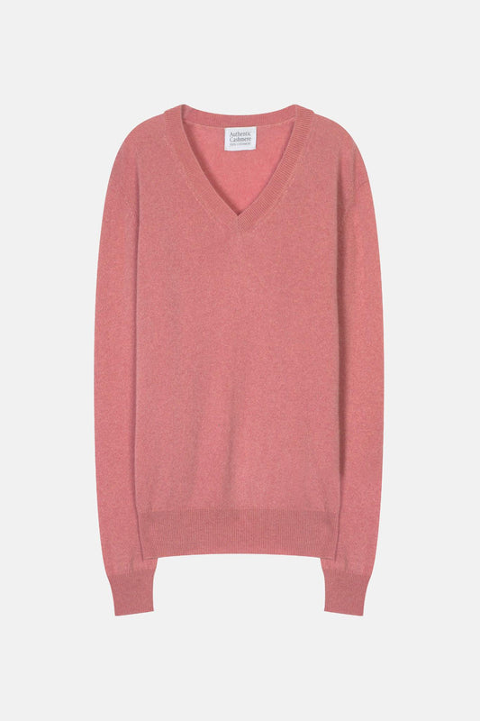 GARDORIA petal v-neck sweater 100% cashmere