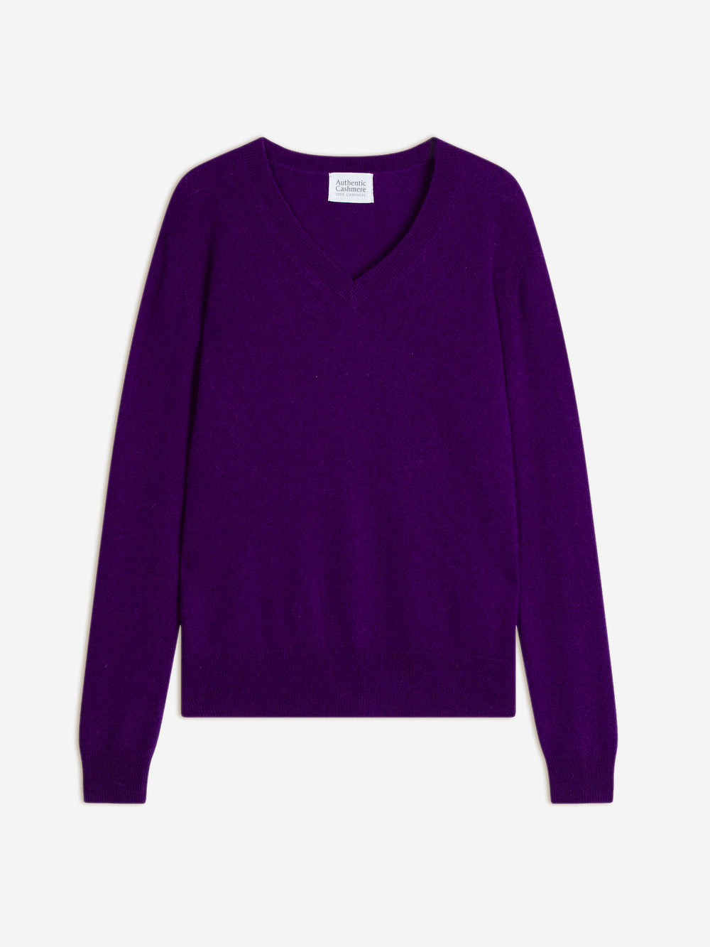 GARDORIA Pullover mit V-Ausschnitt violett 100% Kaschmir