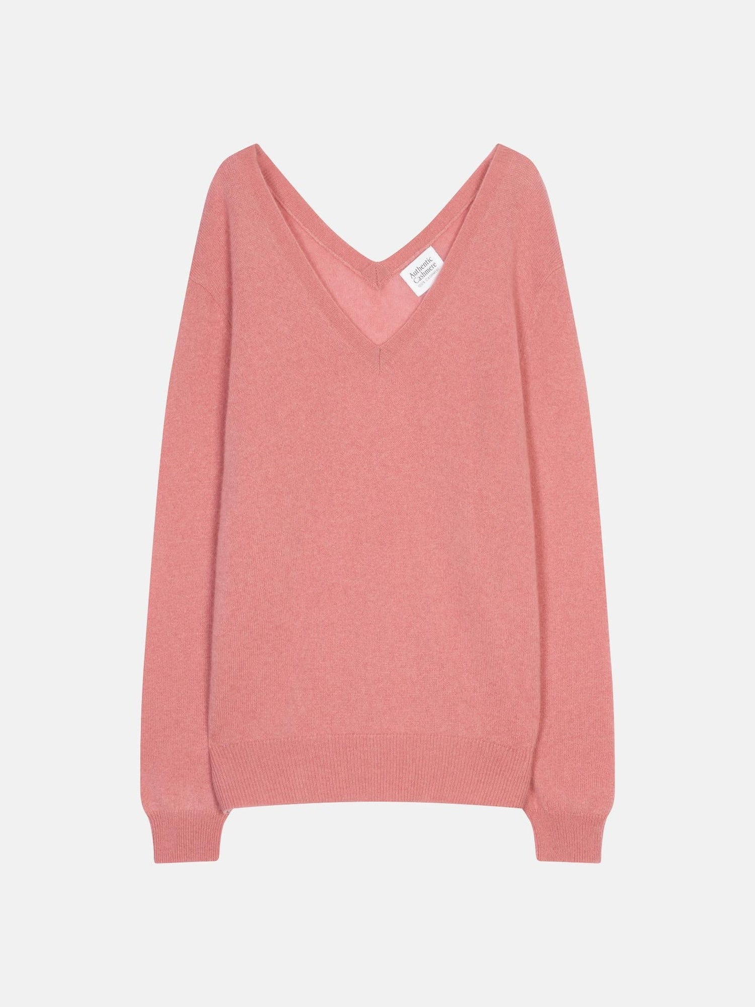 GIEGN pull col v devant et dos pétale 100% cachemire – Authentic