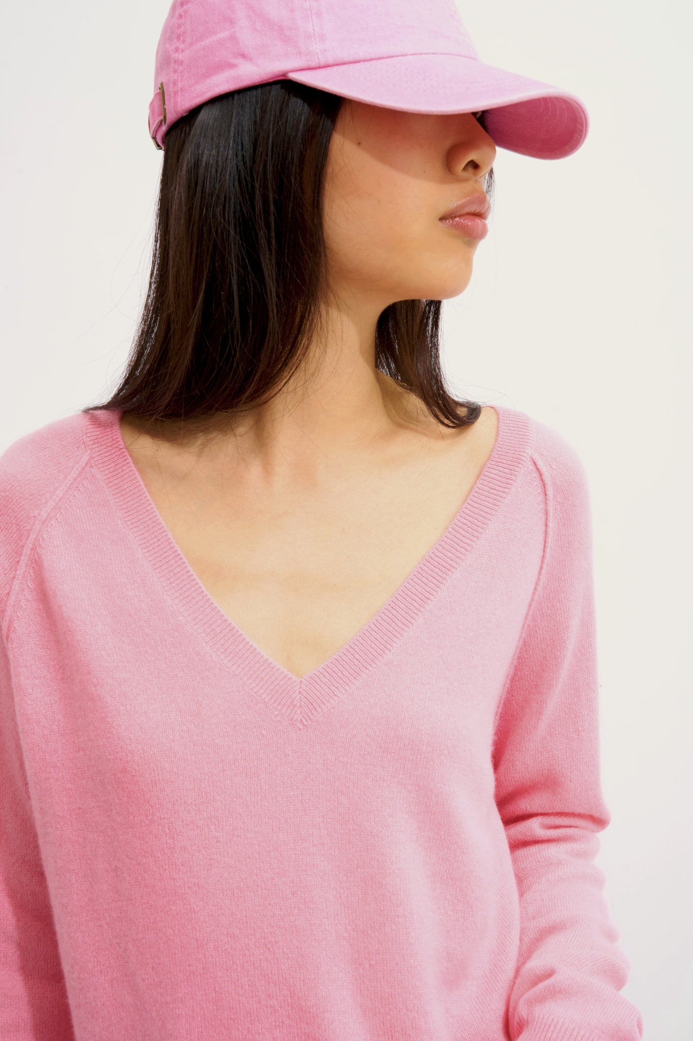 GIUSALET v-neck sweater malabar 100% cashmere