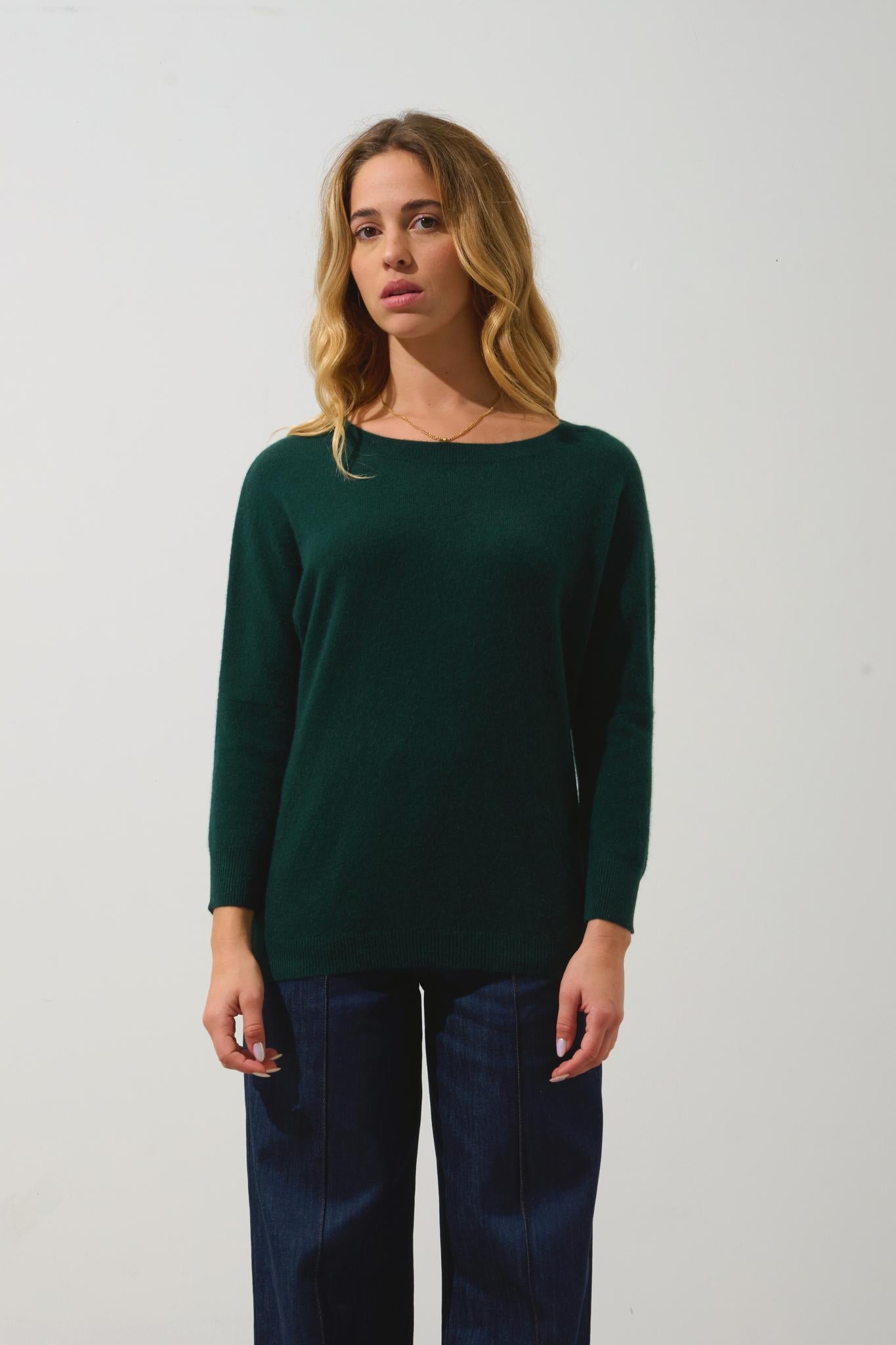 GOLÉON cypress bat sweater 100% cashmere