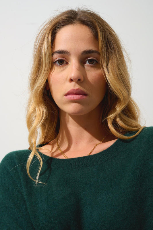 GOLÉON Fledermauspullover Zypresse 100% Kaschmir