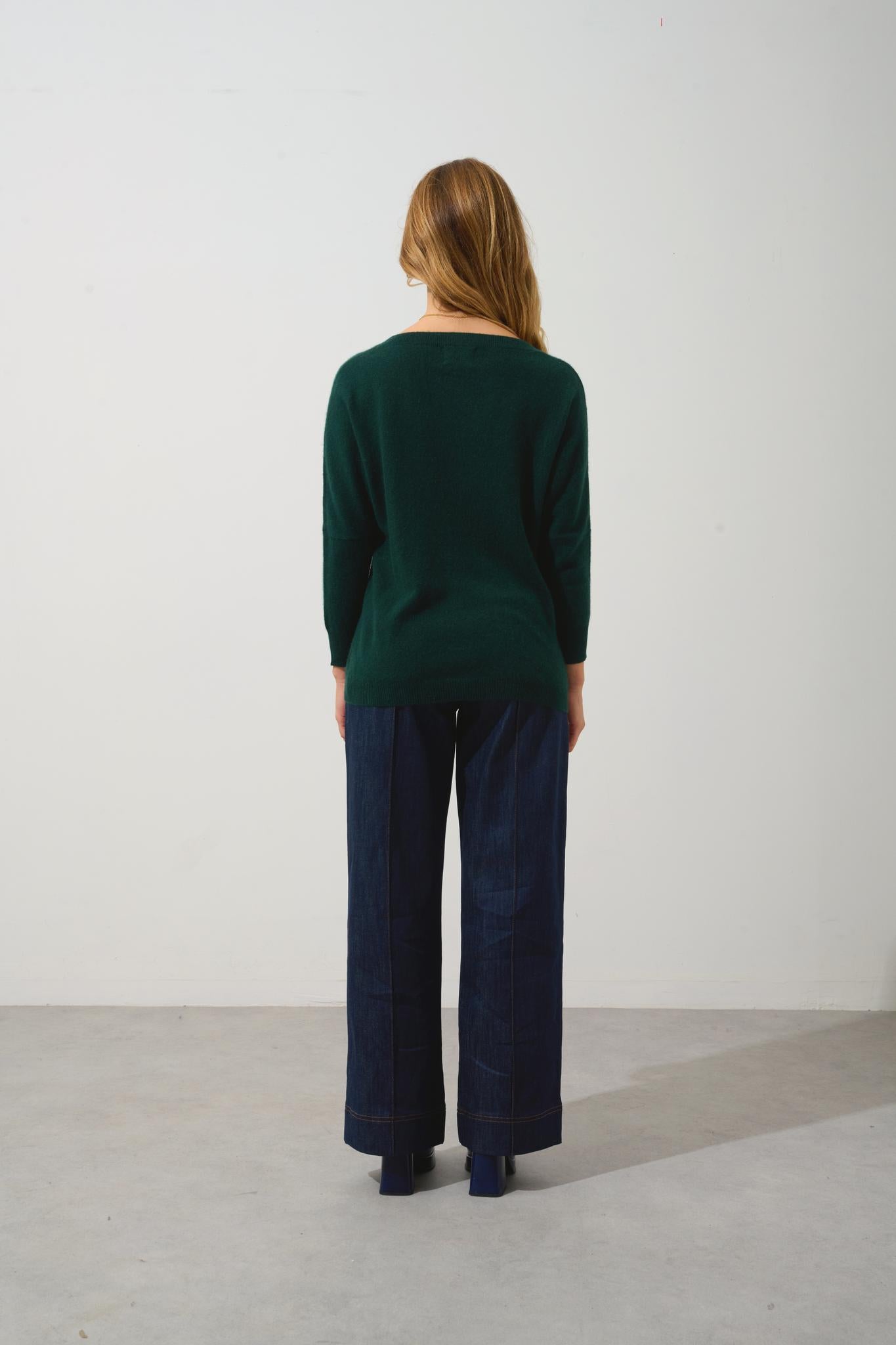 GOLÉON cypress bat sweater 100% cashmere