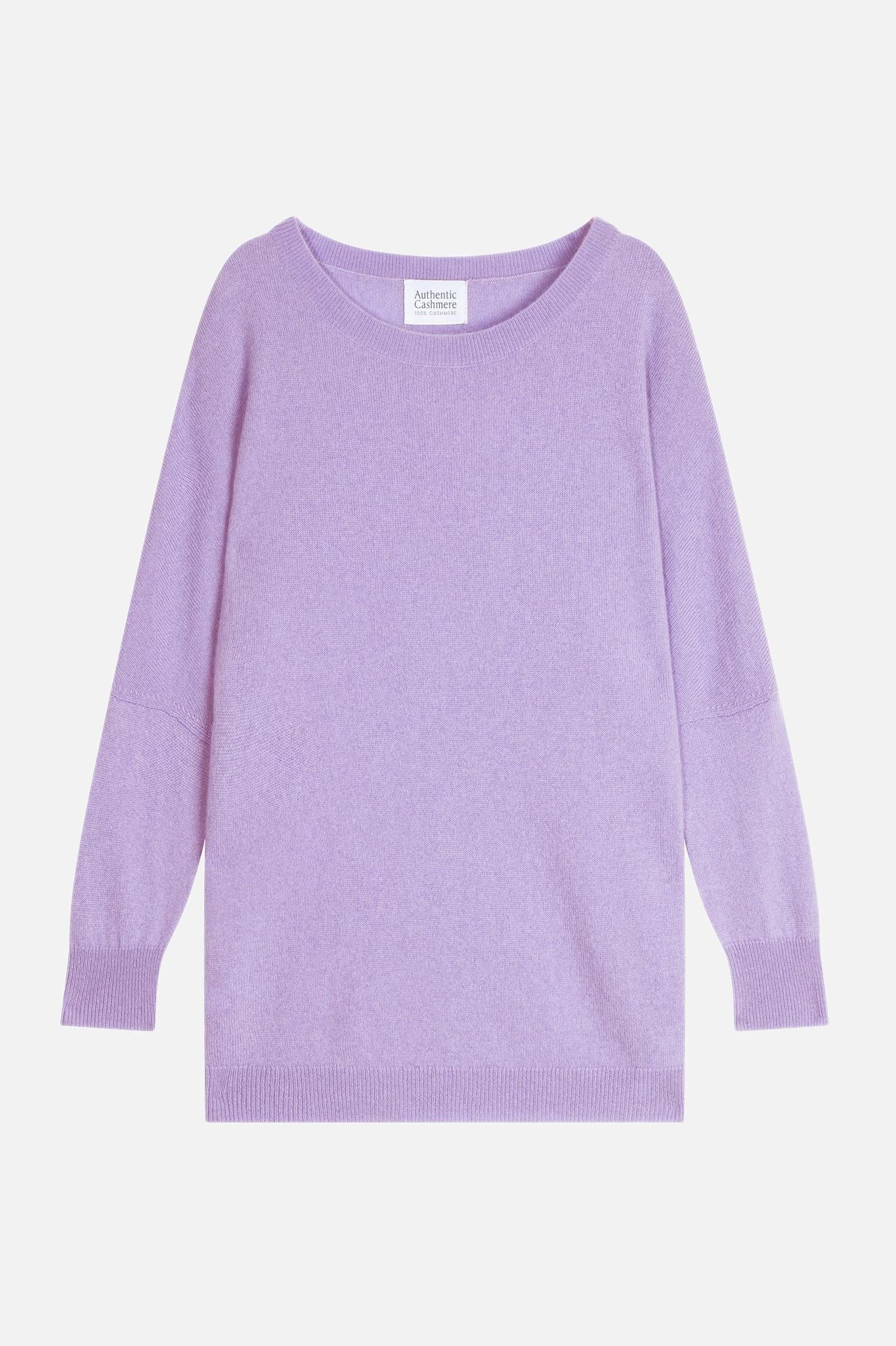 GOLÉON Pullover Fledermaus mauve 100% Kaschmir
