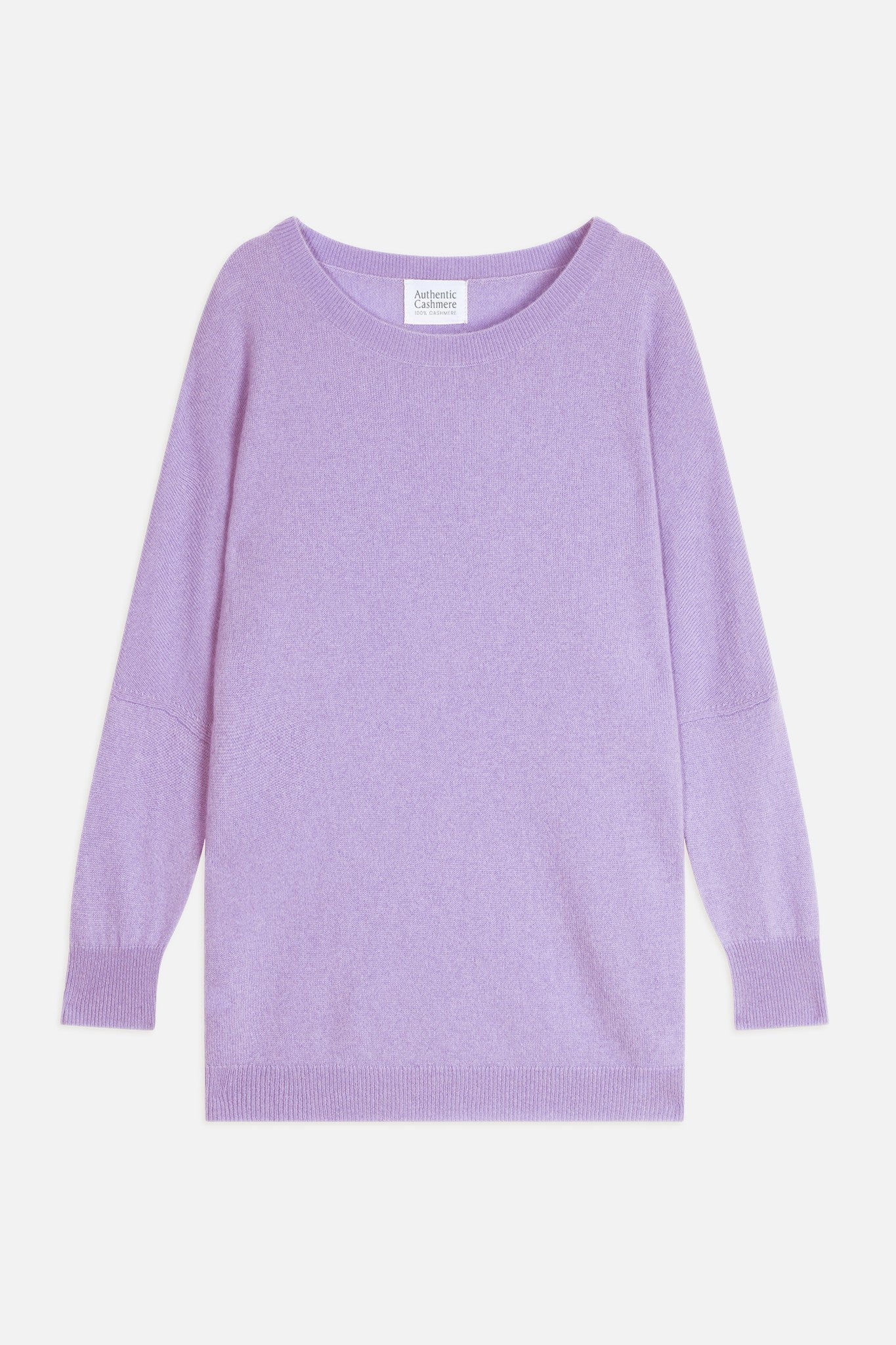 goléon pull chauve souris mauve 100% cachemire