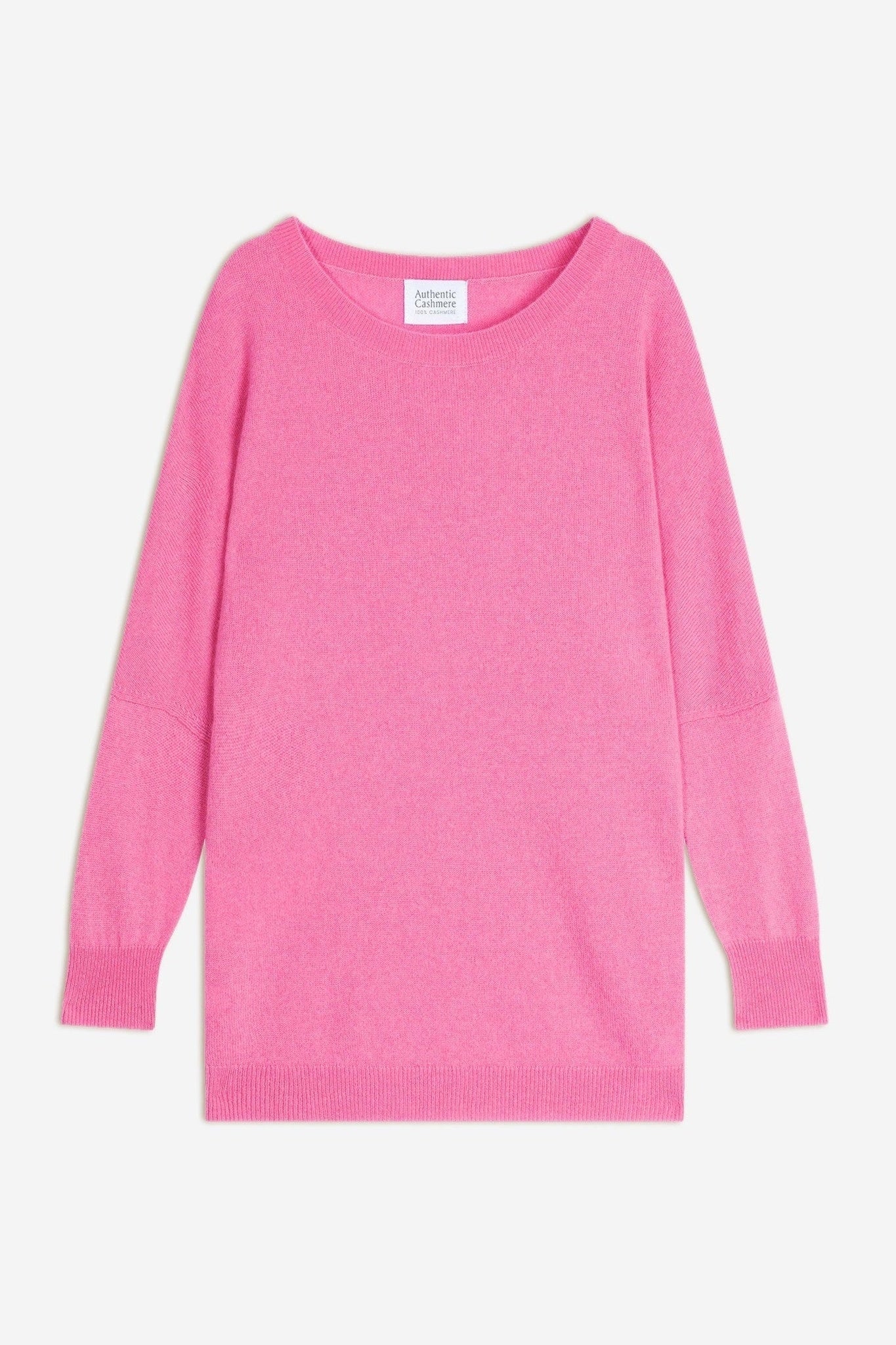 goléon pull chauve souris rose 100% cachemire