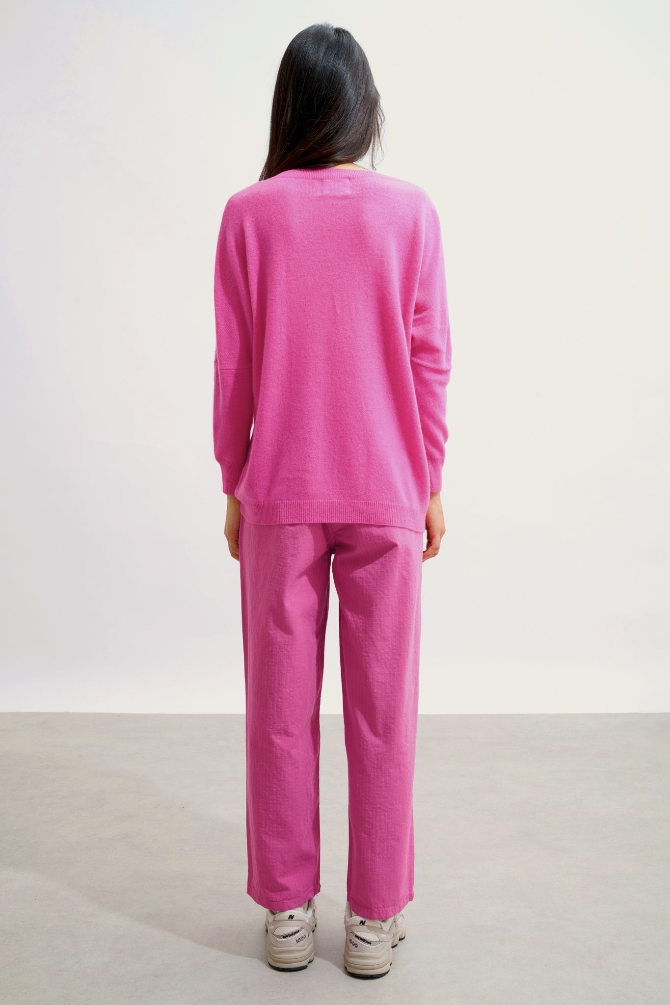 GOLÉON Fledermauspullover rosa 100% Kaschmir