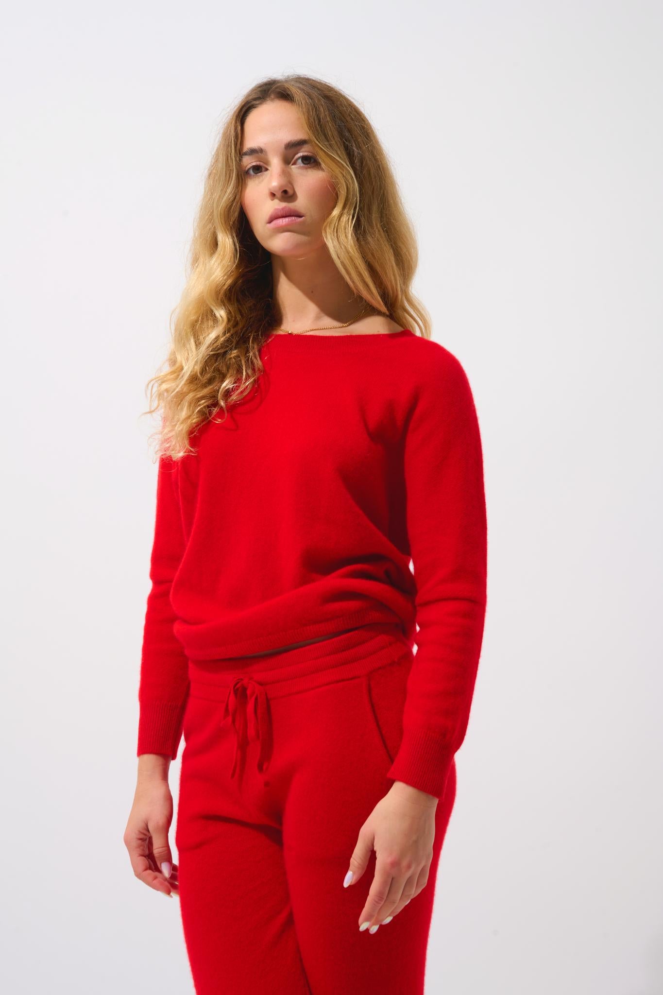 GOLÉON red bat sweater 100% cashmere