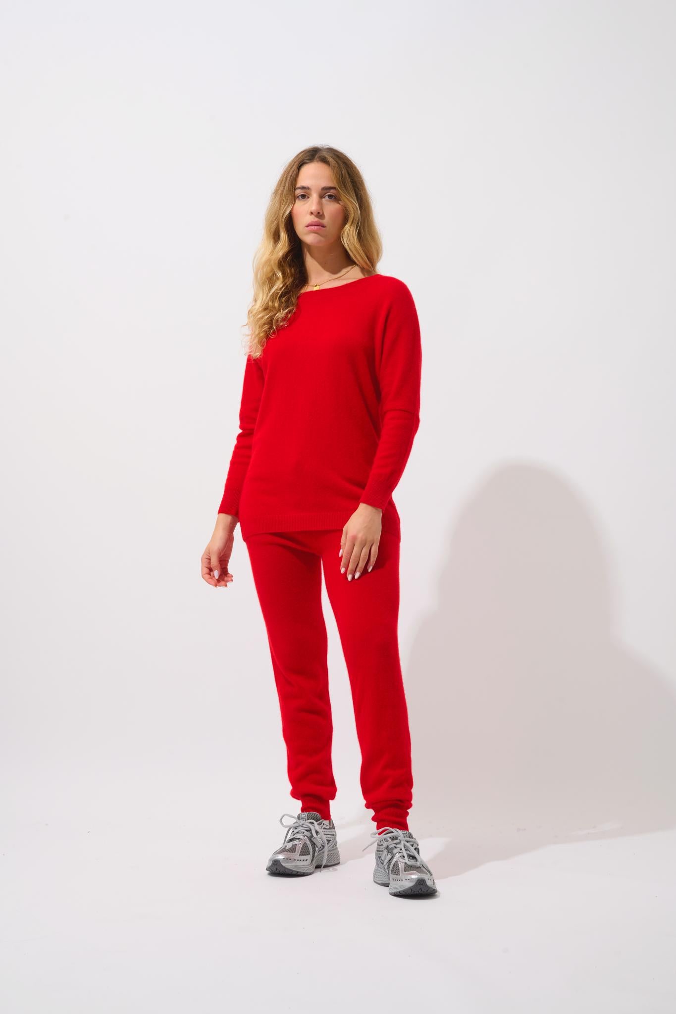 GOLÉON red bat sweater 100% cashmere