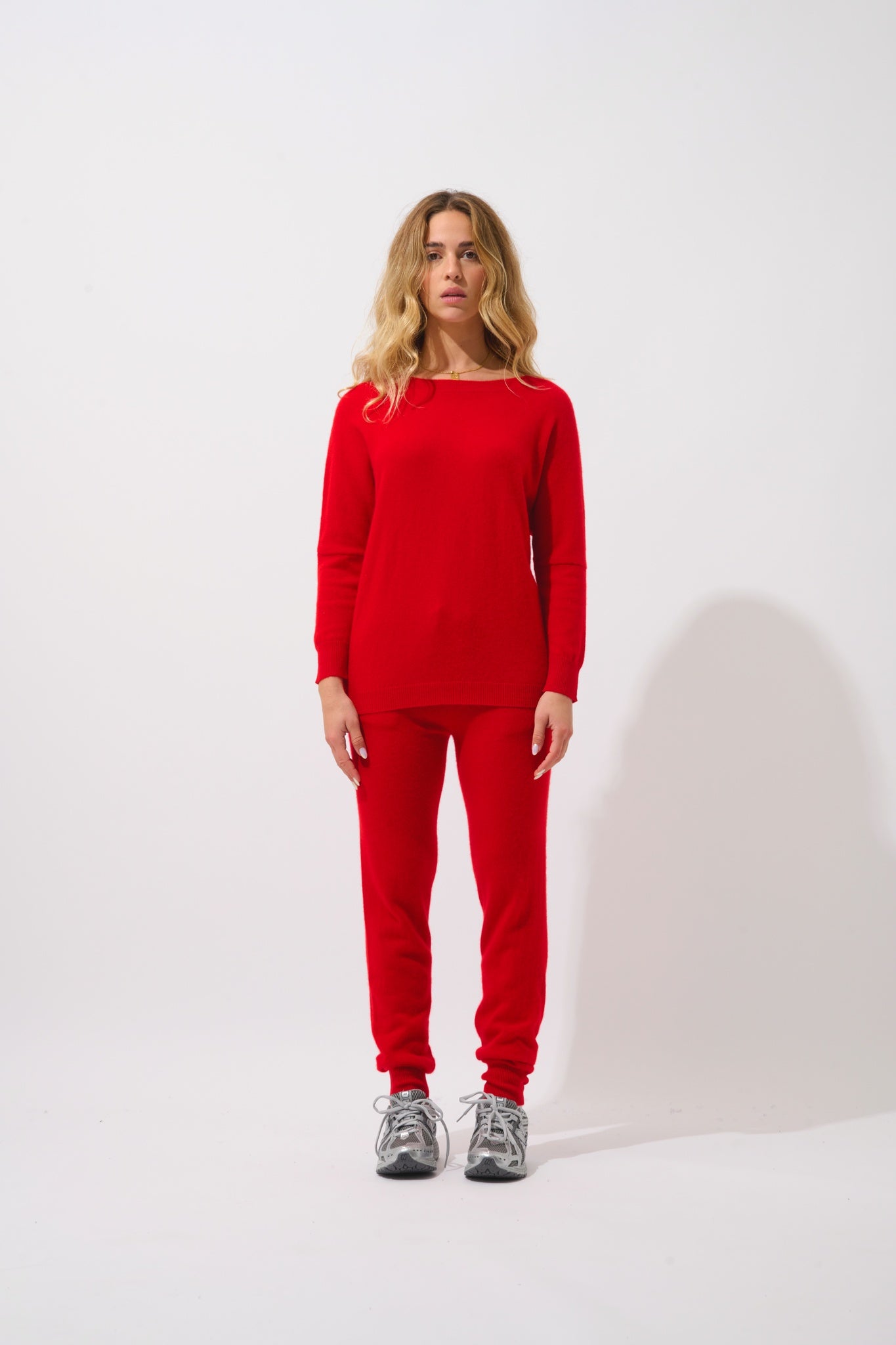 GOLÉON Fledermauspullover rot 100% Kaschmir