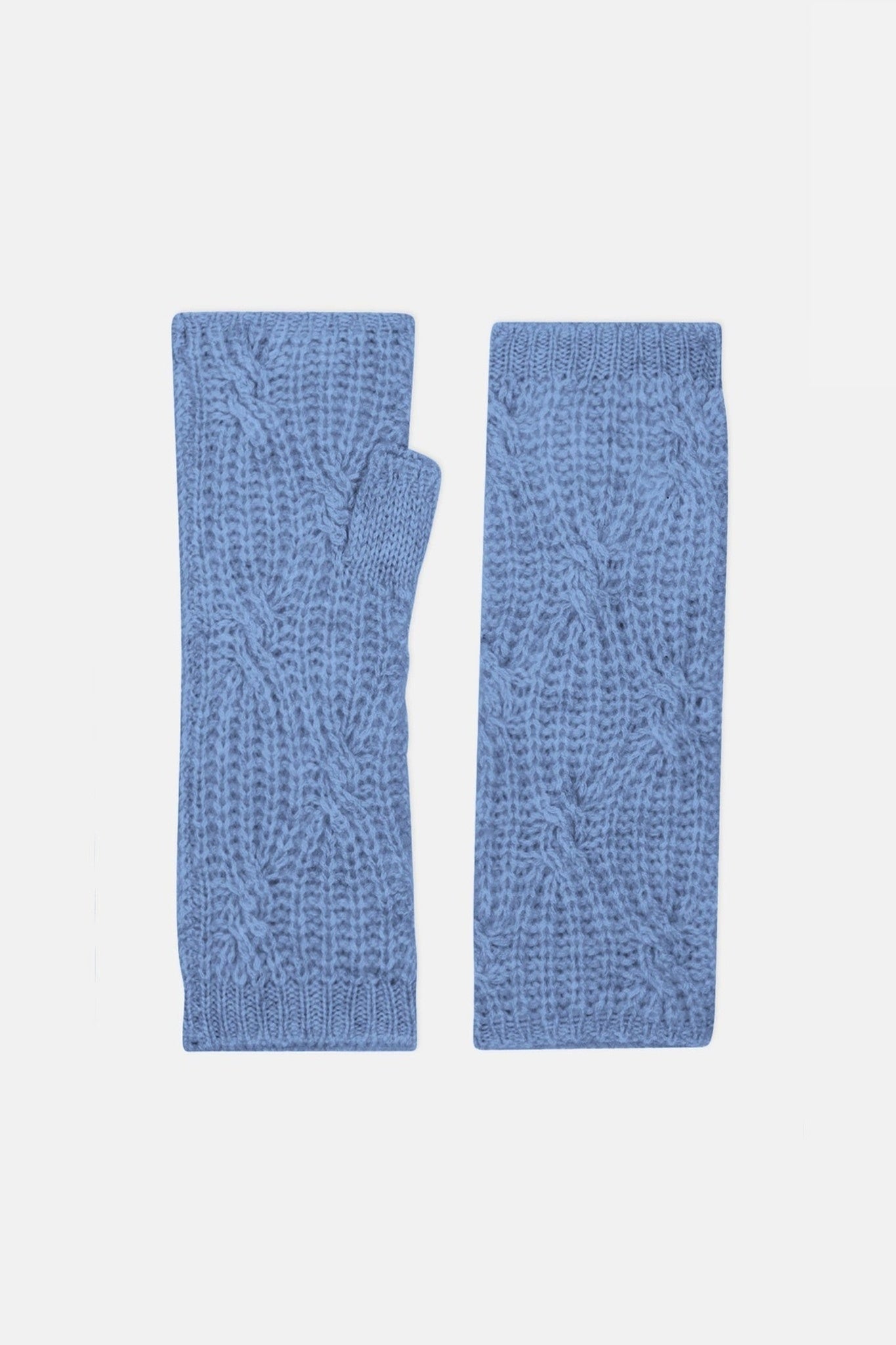 iris mitaines 6 fils sky 100% cachemire