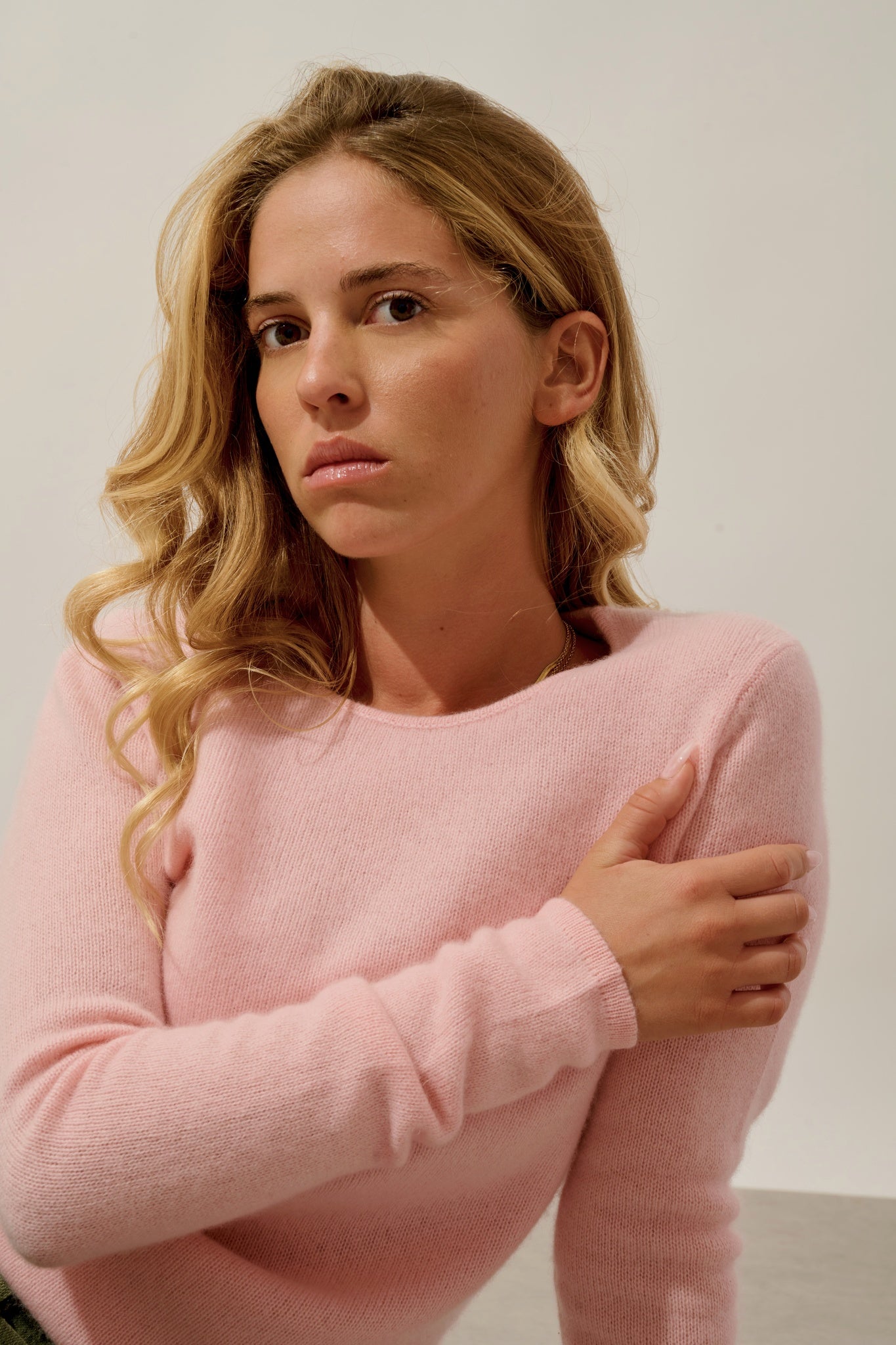 IVY pull col rond 4 fils ballerine 100% cachemire