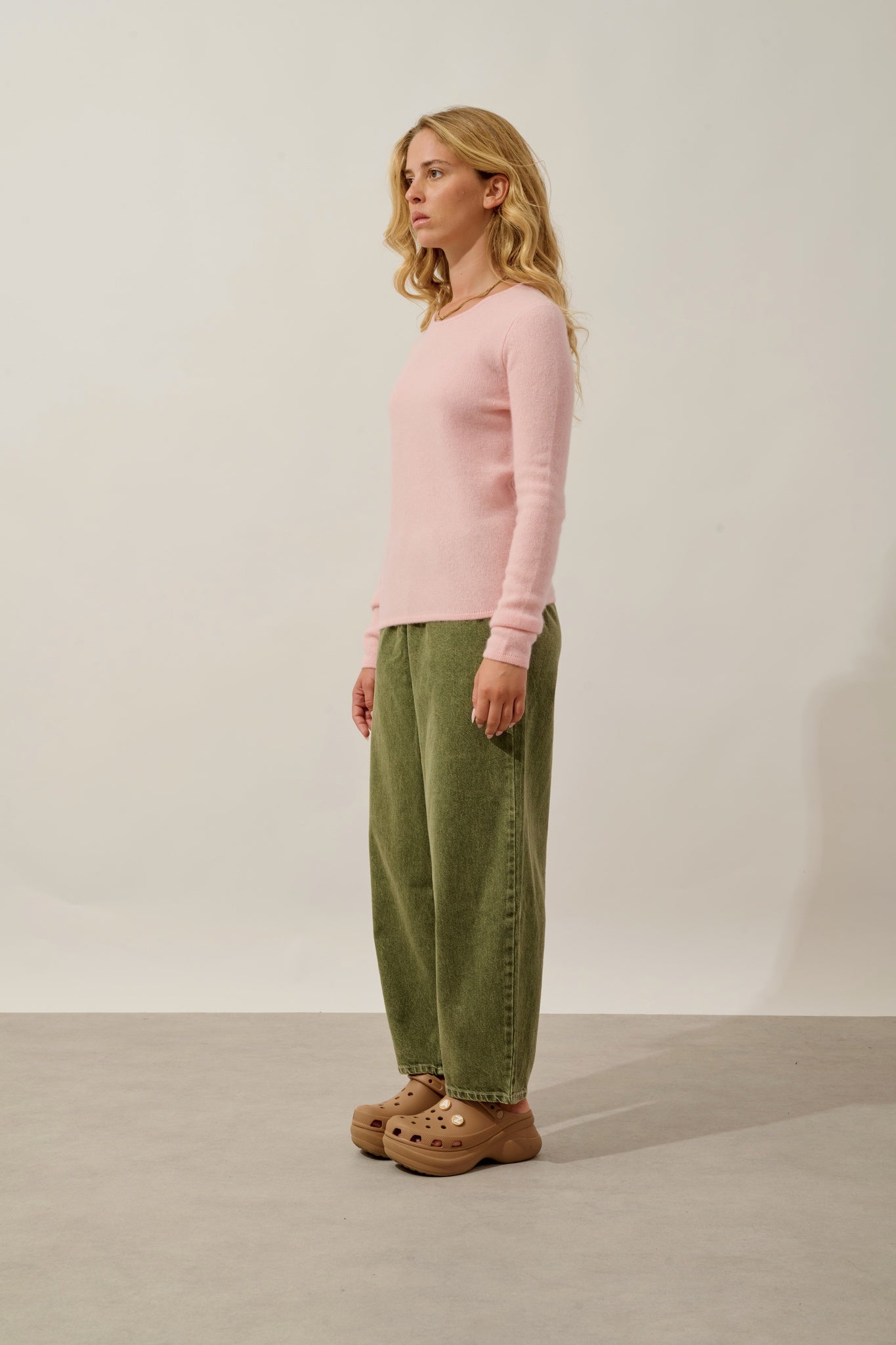 IVY pull col rond 4 fils ballerine 100% cachemire