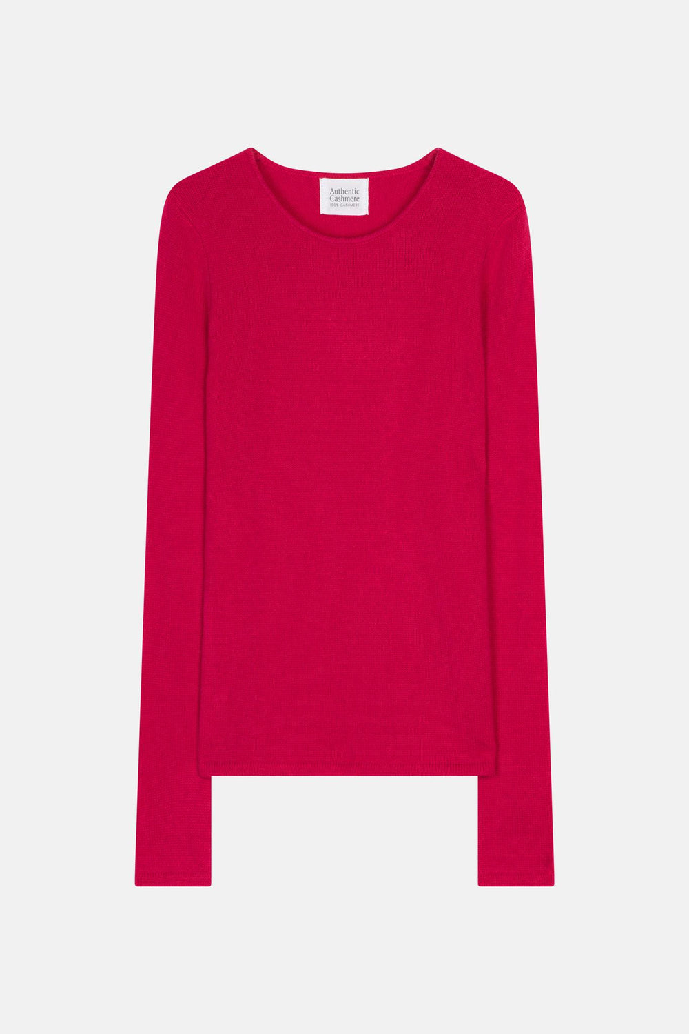 IVY Pullover mit Rundhalsausschnitt 4-fädig fuchsia 100% Kaschmir