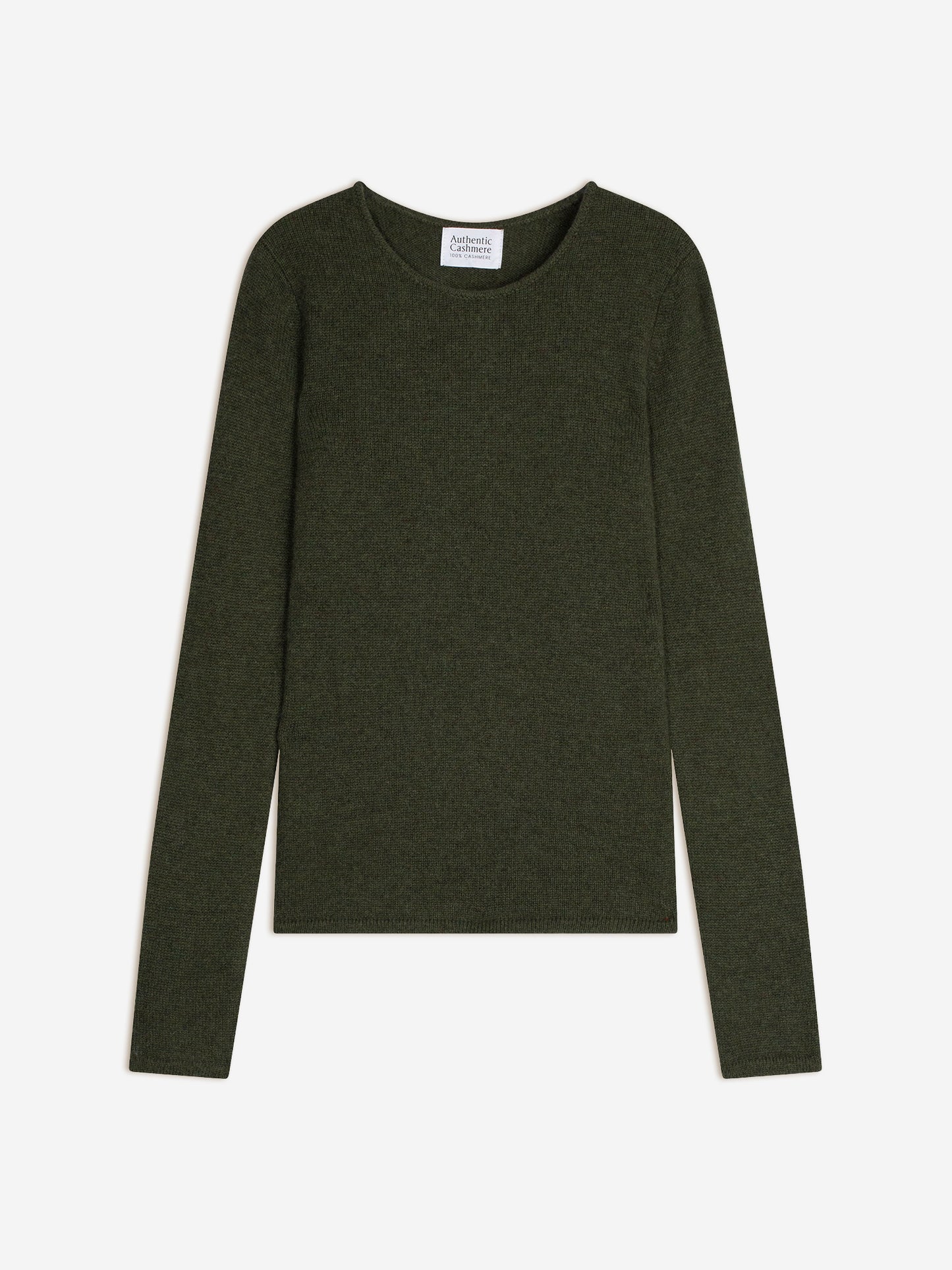 IVY 4-thread khaki mottled round-neck sweater 100% cashmere