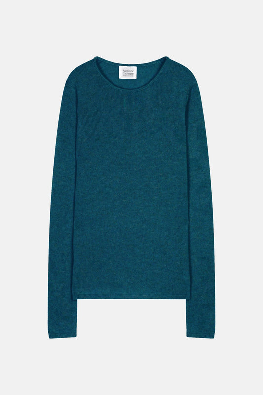 IVY pull col rond 4 fils paon 100% cachemire