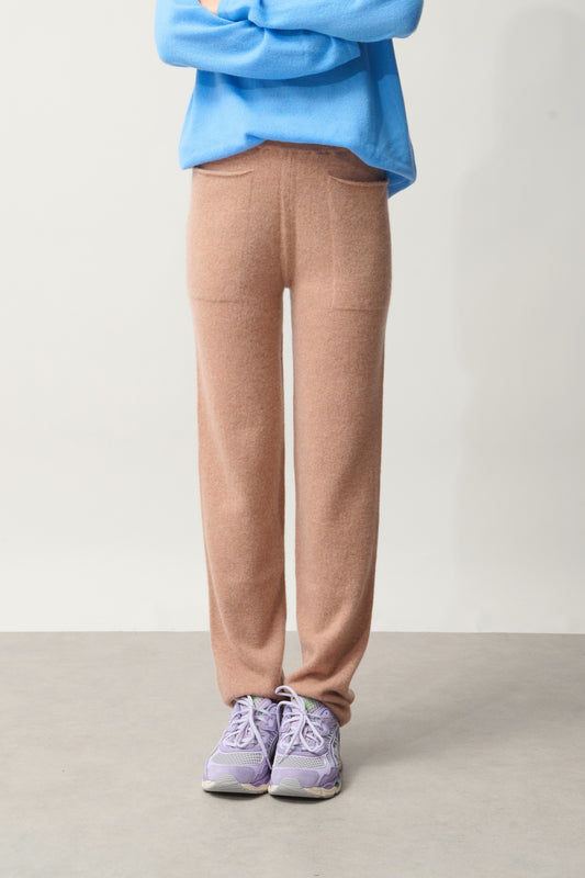 JIGME jogging camel chiné 100% cachemire