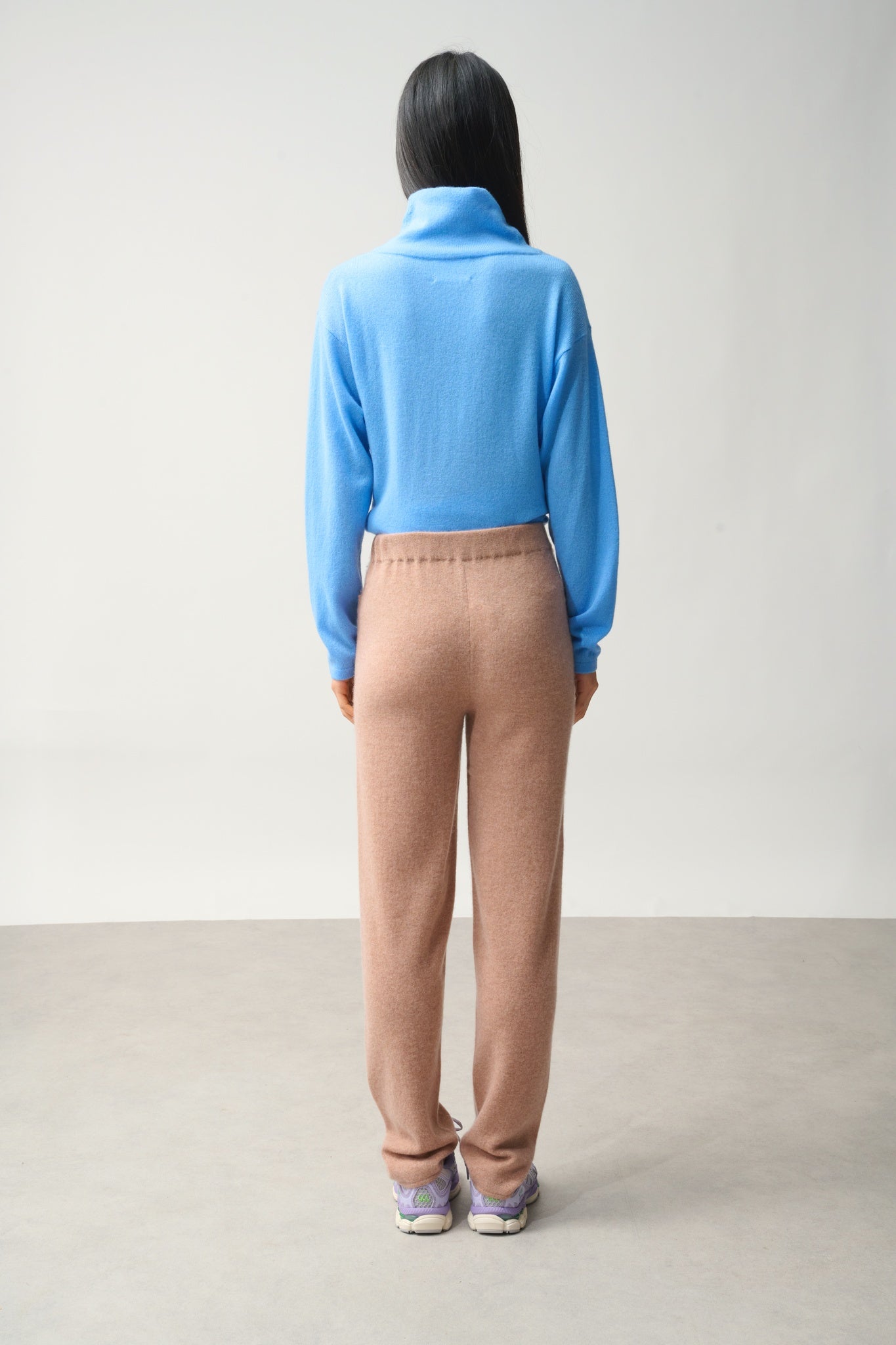 JIGME Jogginghose camel meliert 100% Kaschmir