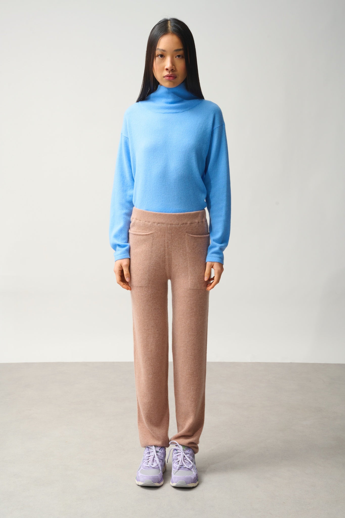 JIGME Jogginghose camel meliert 100% Kaschmir